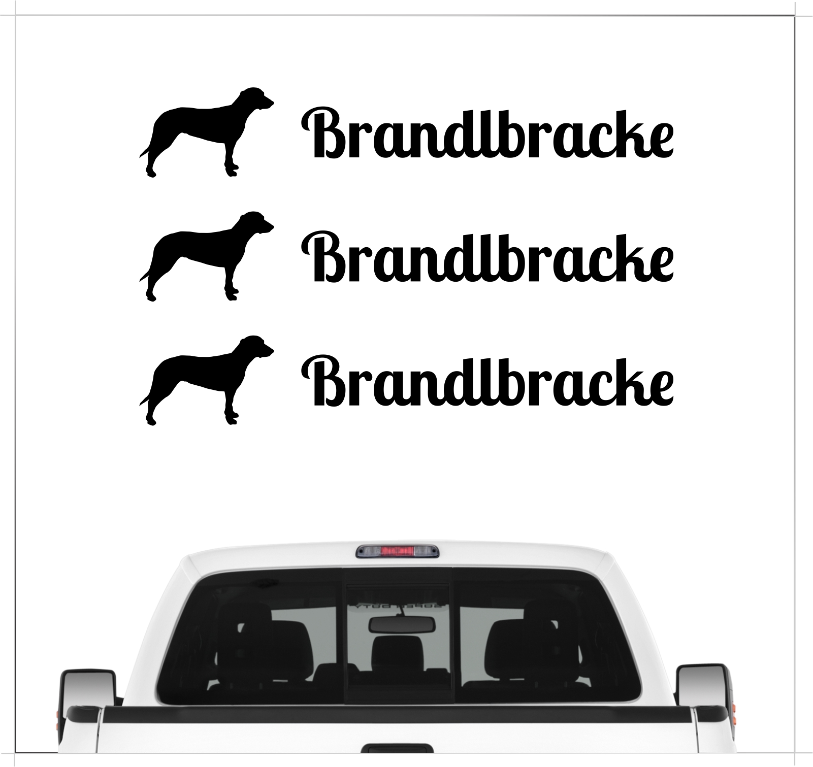 Brandlbracke Kärntner Bracke Bracken Jagdhund Dog 3er Set  AUTOAUFKLEBER Aufkleber Hunde Hundemotiv by SIVIWONDER
