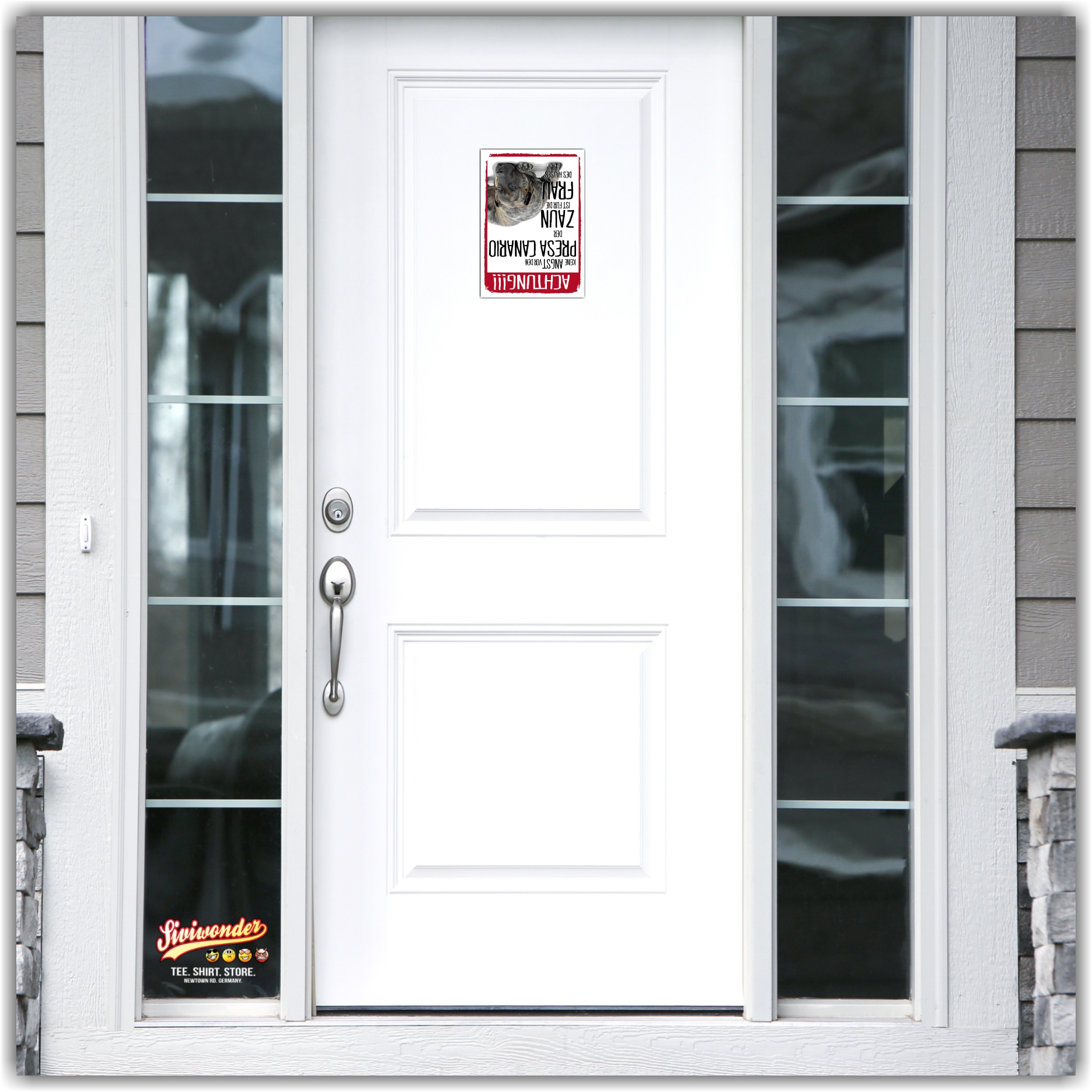 Deutsch Kurzhaar Dog Schild Achtung Zaun Frau Spruch Türschild Hundeschild Warnschild Fun