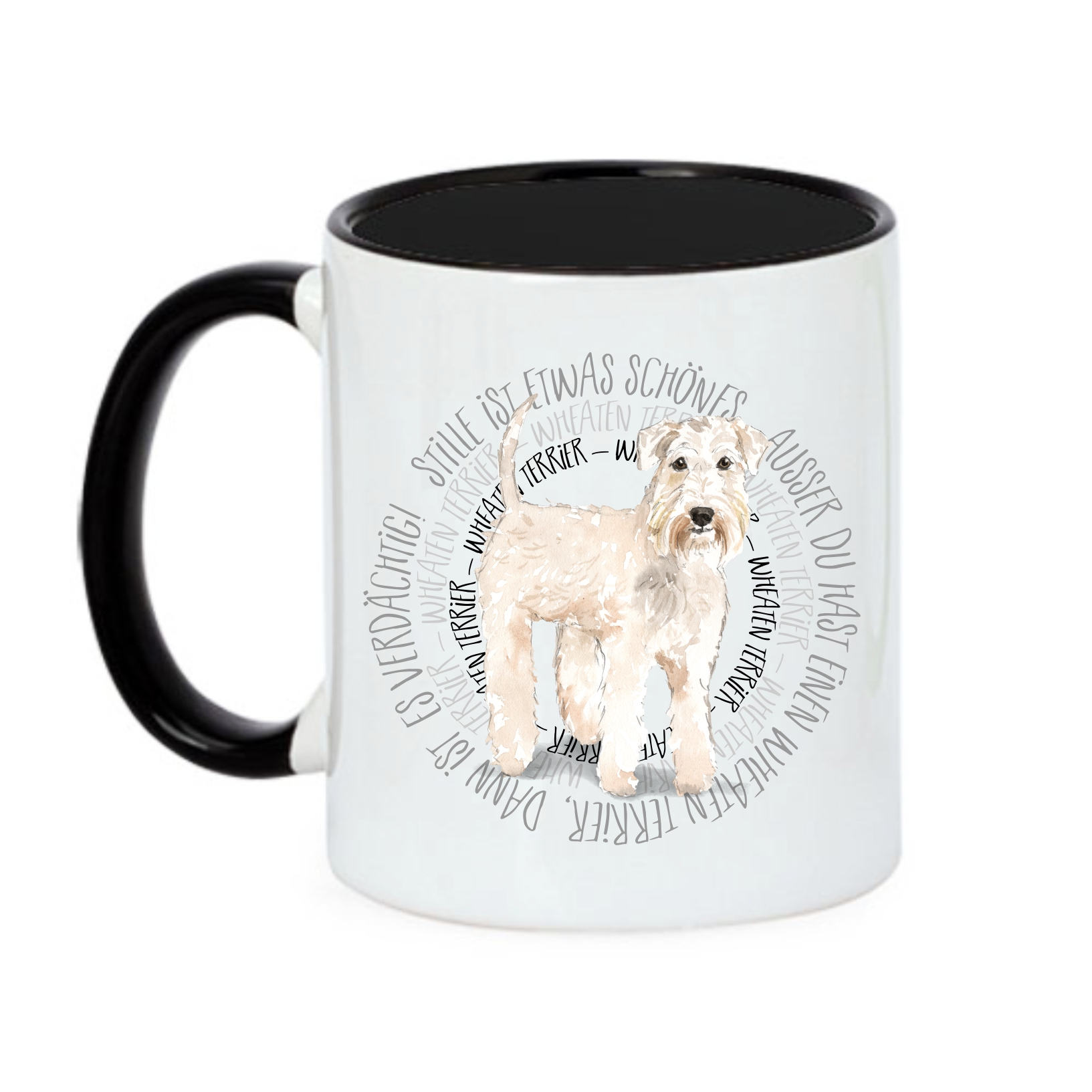 WHEATEN TERRIER TASSE CIRCLE WATERCOLOUR Motiv by SIVIWONDER