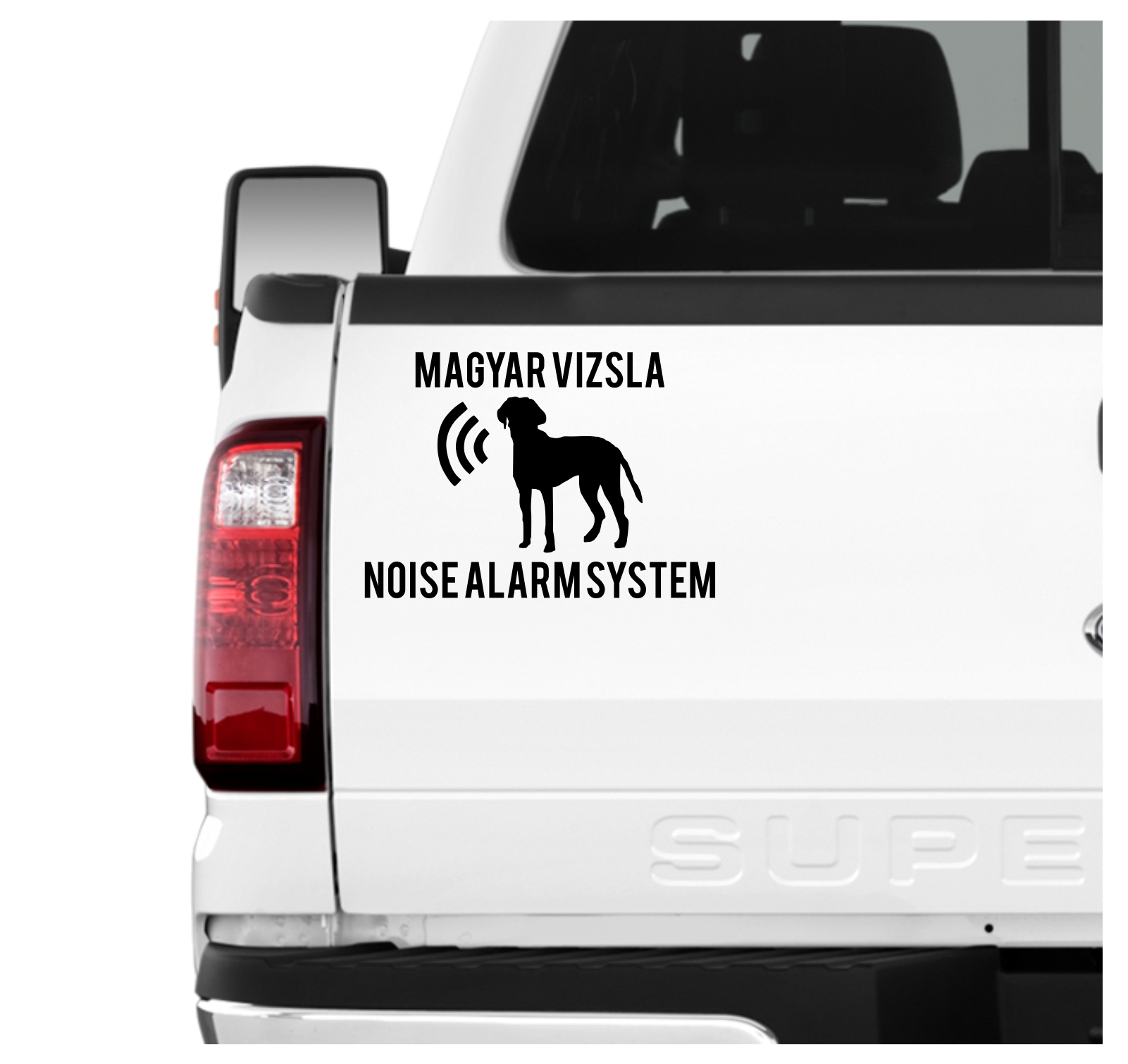Magyar Vizsla Noise Alarmsystem Auto Aufkleber Hund Folie Wandtattoo Tattoo Sticker Kurzhaariger Ungarischer Vorstehhund Hungarian Pointer
