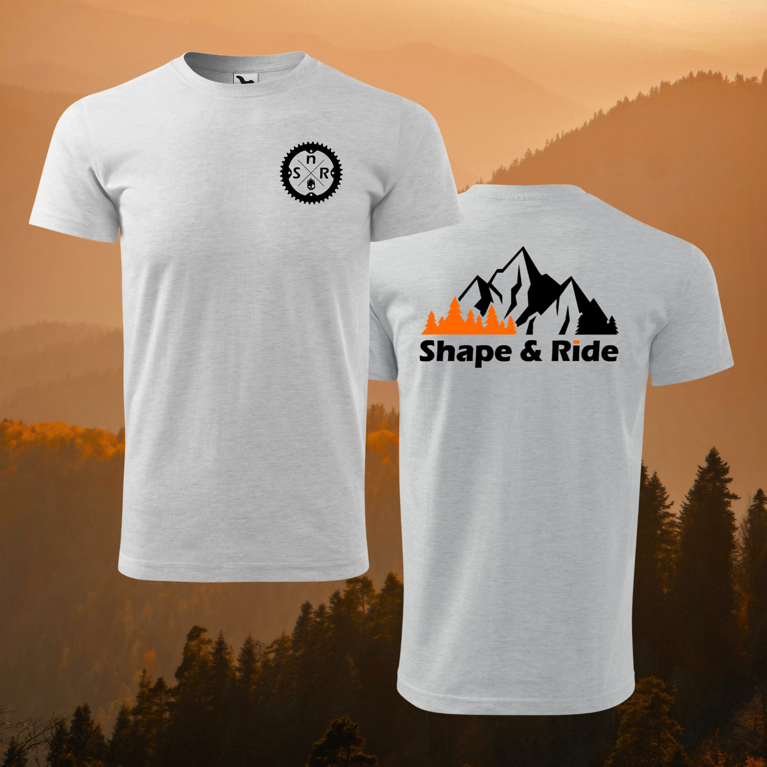 Shape and Ride  T- Shirt Männer Unisex