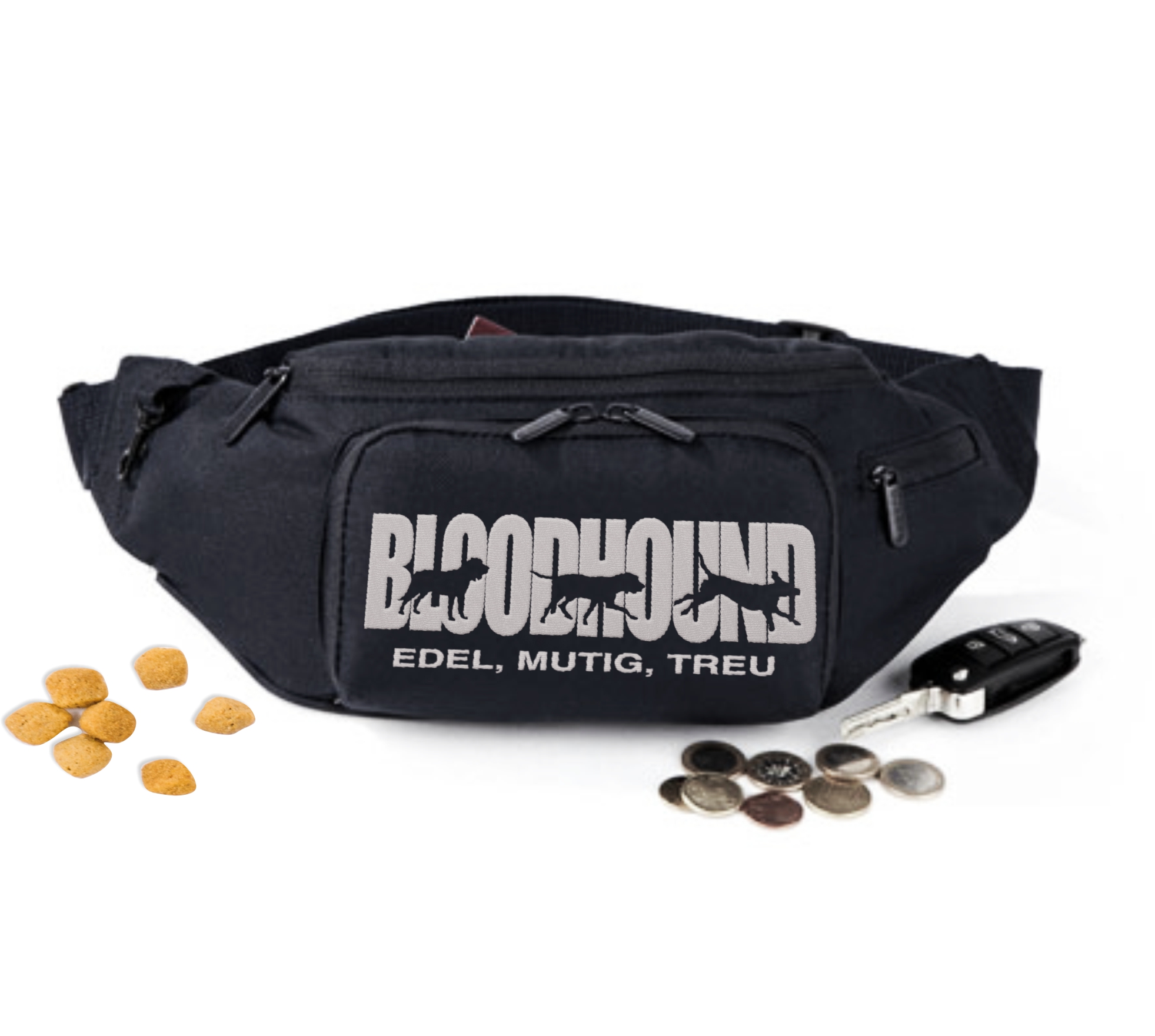 Bloodhound Dog Hundesport Gürteltasche Bauchtasche Hund Stickerei