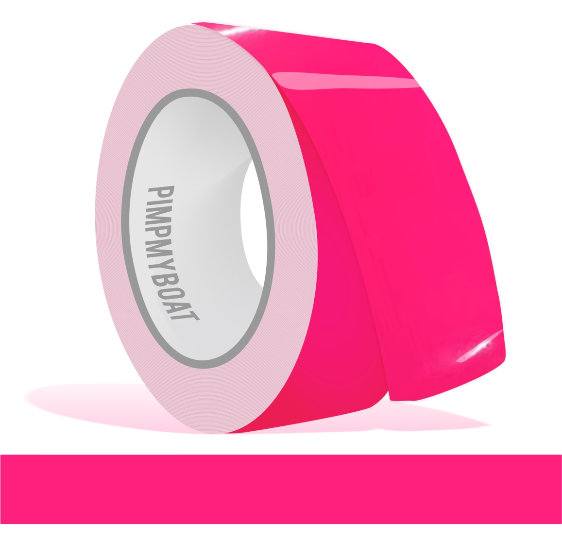 Zierstreifen neon pink 10 m Länge für Auto Boot Klebeband Dekorstreifen Folie fluor pink
