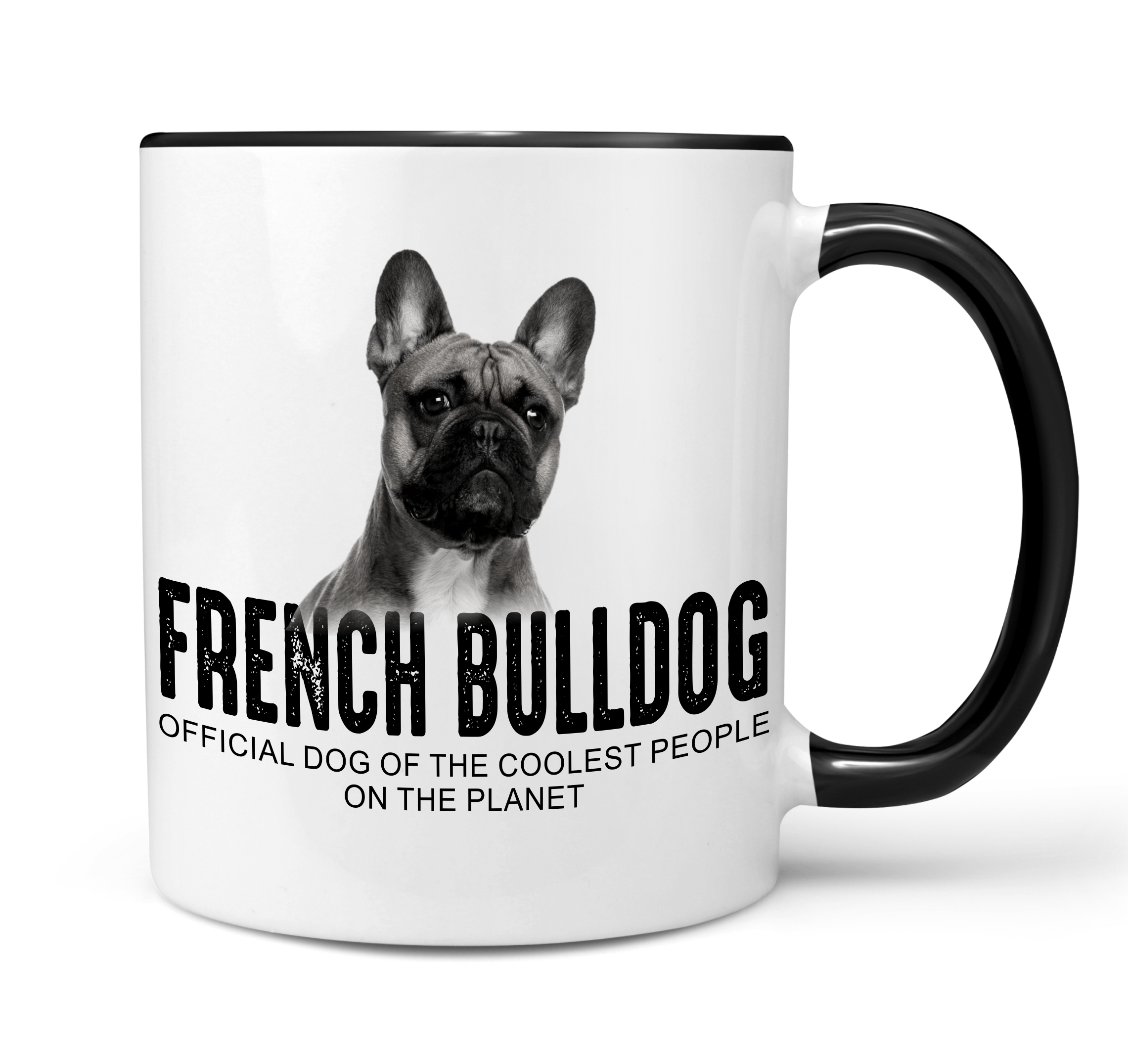 French Bulldog Frenchie Bully Französische Bulldogge  Dog Tasse Kaffeetasse Kaffeebecher happy Design by Siviwonder