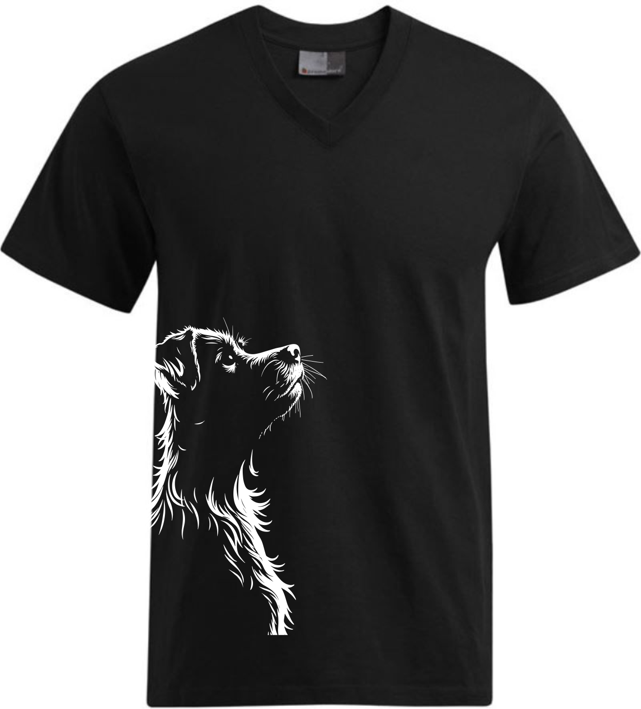 Vermisste Tiere Kreis Ludwigsburg T- Shirt Herren V-Neck ohne Brustlogo