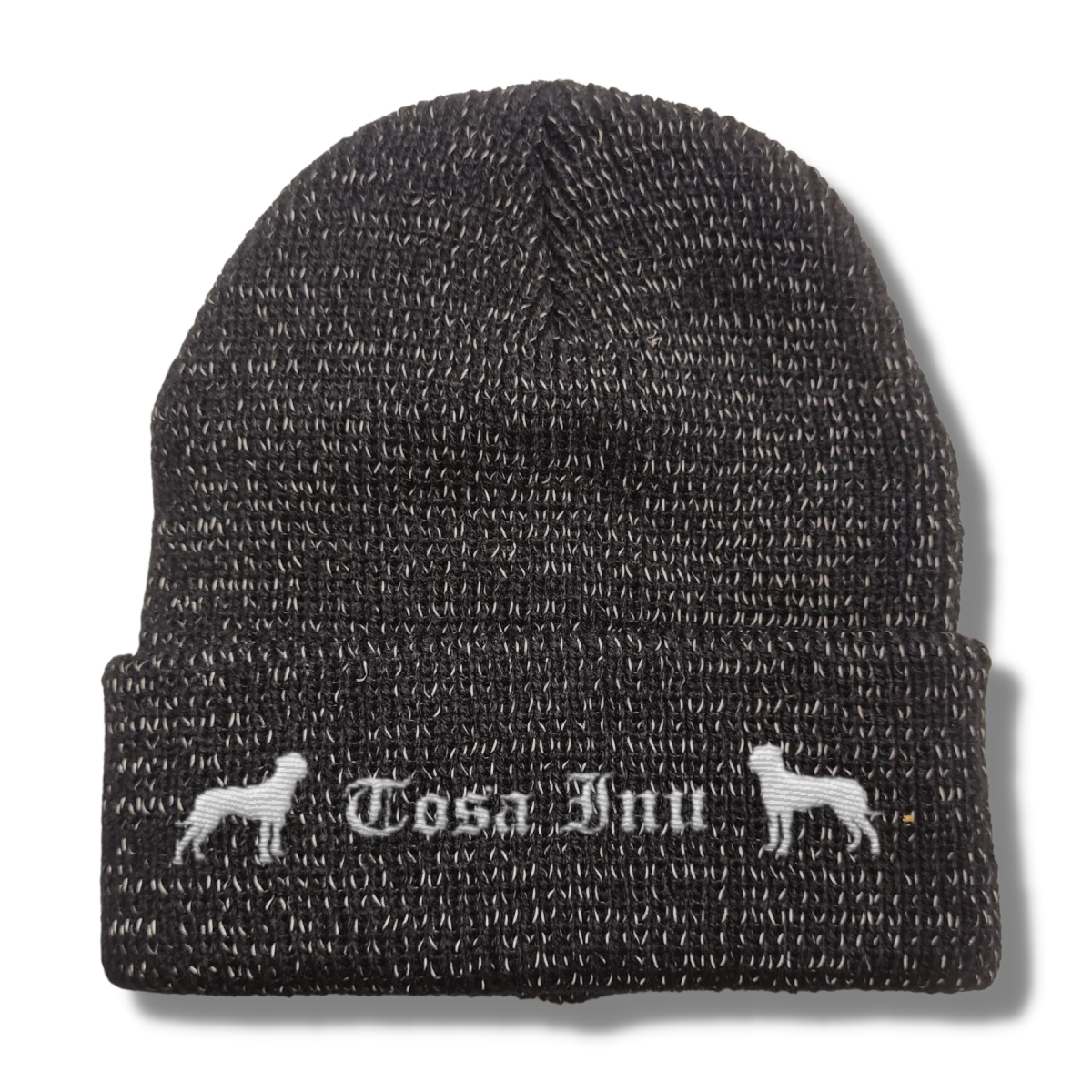 Bad Tosa Inu reflektierende Mütze Stickerei Hund Winter Strickmütze reflex Beanie warm