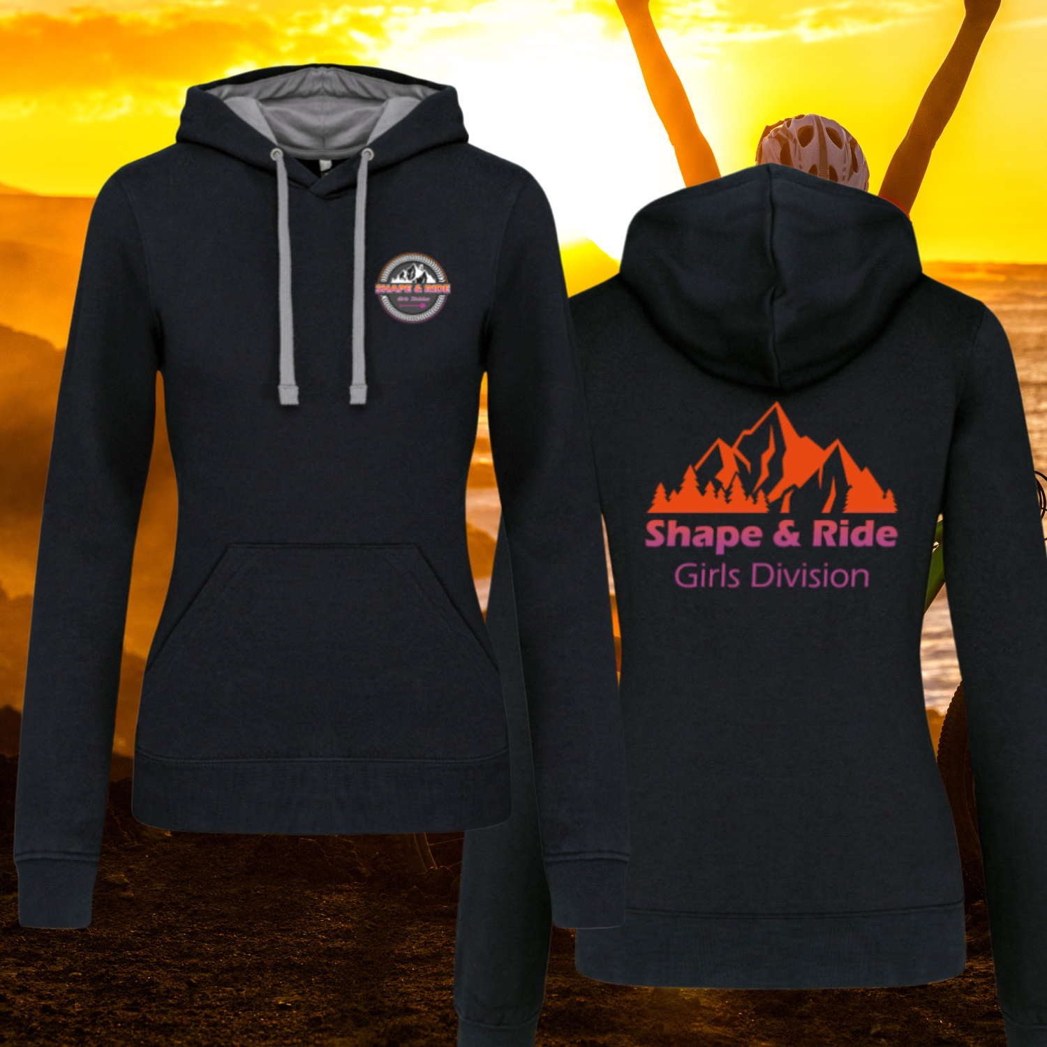 Shape and Ride Hoodie Kapuzenpullover Mädels
