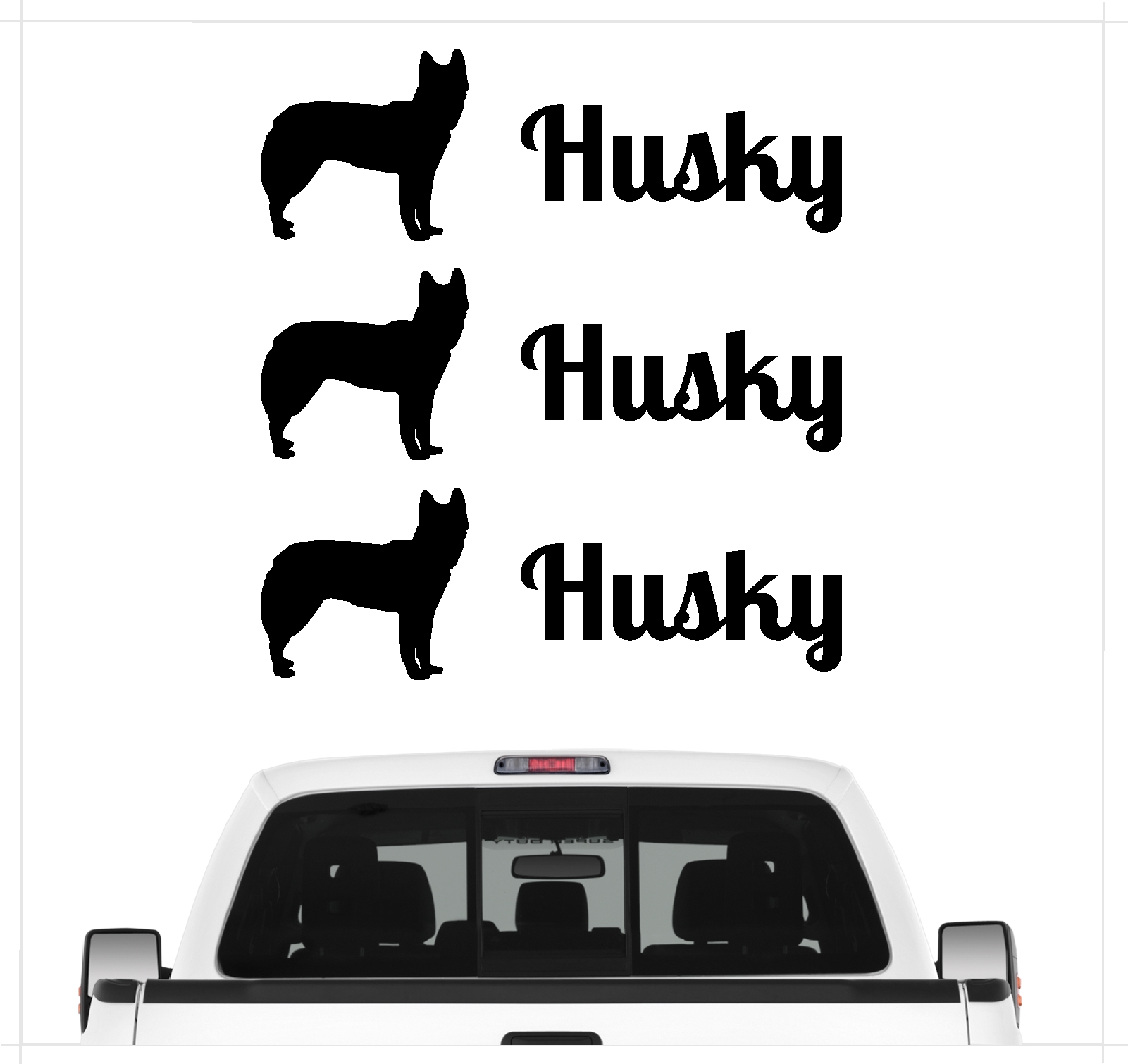Husky Siberian Icee Sibe Chukcha Huskies Sibireien Schlittenhund Dog 3er Set  AUTOAUFKLEBER Aufkleber Hunde Hundemotiv by SIVIWONDER