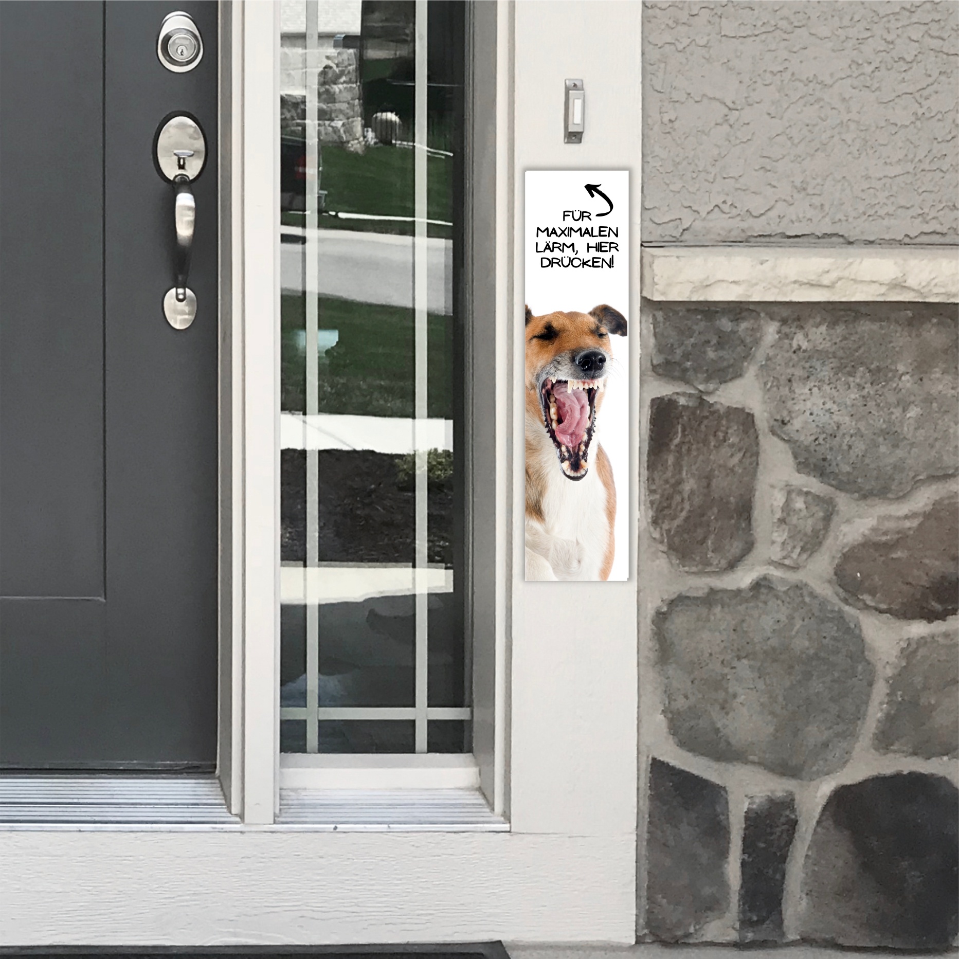 Foxterrier Foxie Fox Terrier Dog Türschild Warnschild Hundeschild Schildr happy Design by Siviwonder