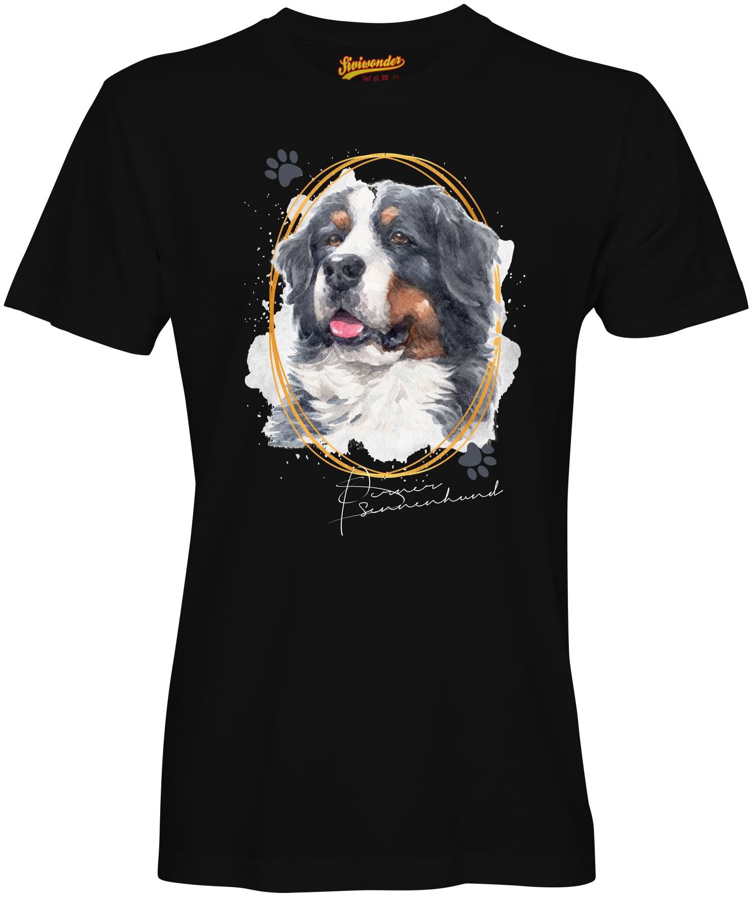 Unisex T-Shirt BERNER SENNNEHUND Signature Dogs by Siviwonder