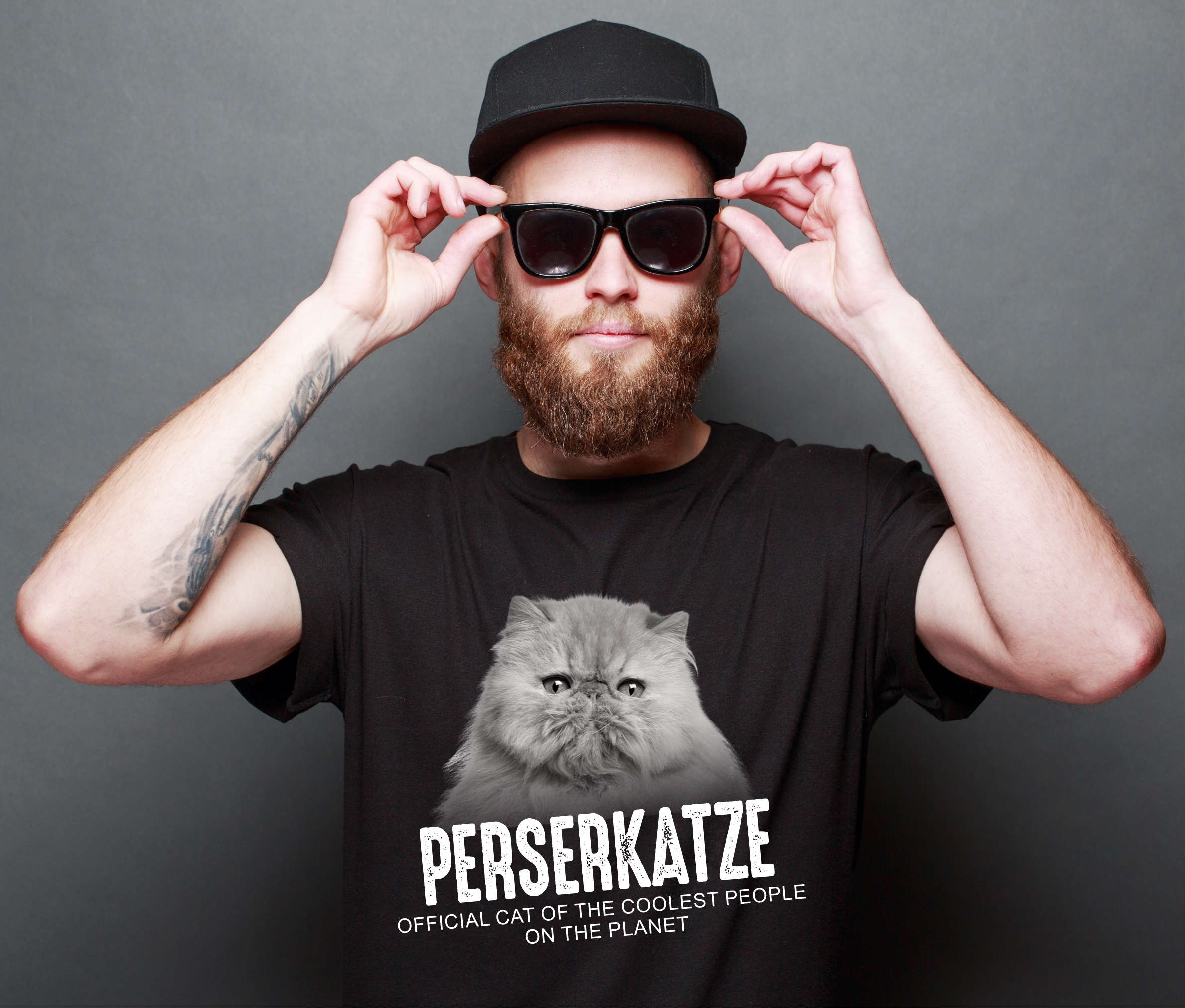 Perserkatze Perser Pekenase Official Cool  Katze Cat Unisex Shirt Katzenmotiv T-Shirt