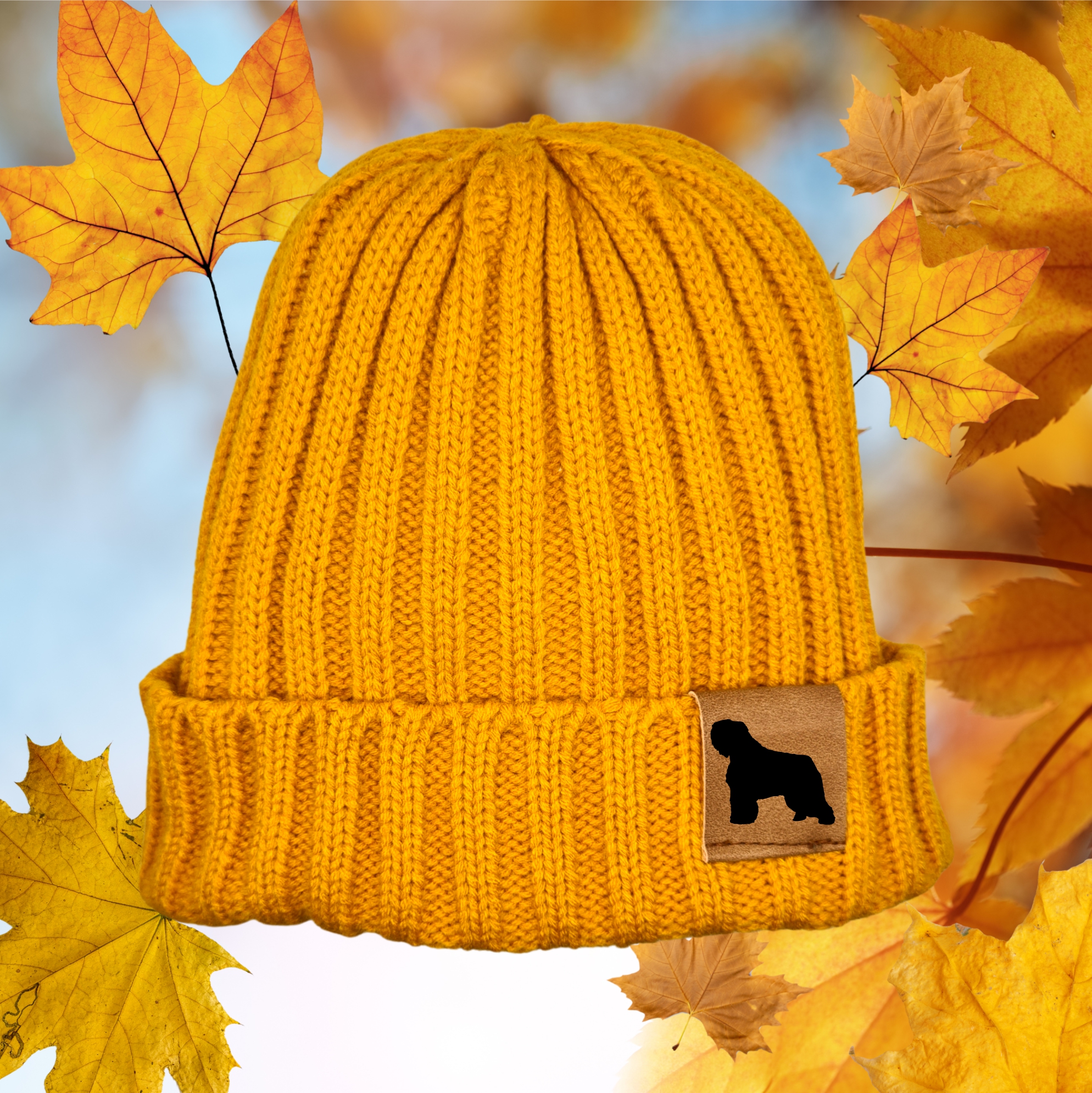 Strickmütze "Bouvier des Flandres"  Beanie Mütze Urban Witzig Spruch Warm Winter Herbst Farben