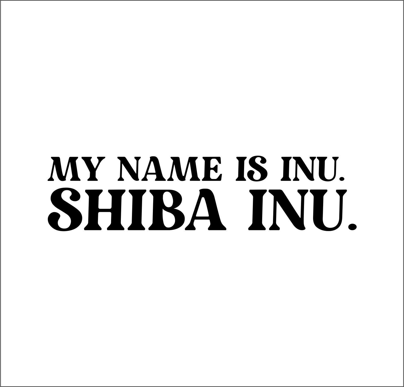 Shiba Inu Dog Name  Hundeaufkleber Hundemotiv Folie Japan Japanese Small Size Dog Ken