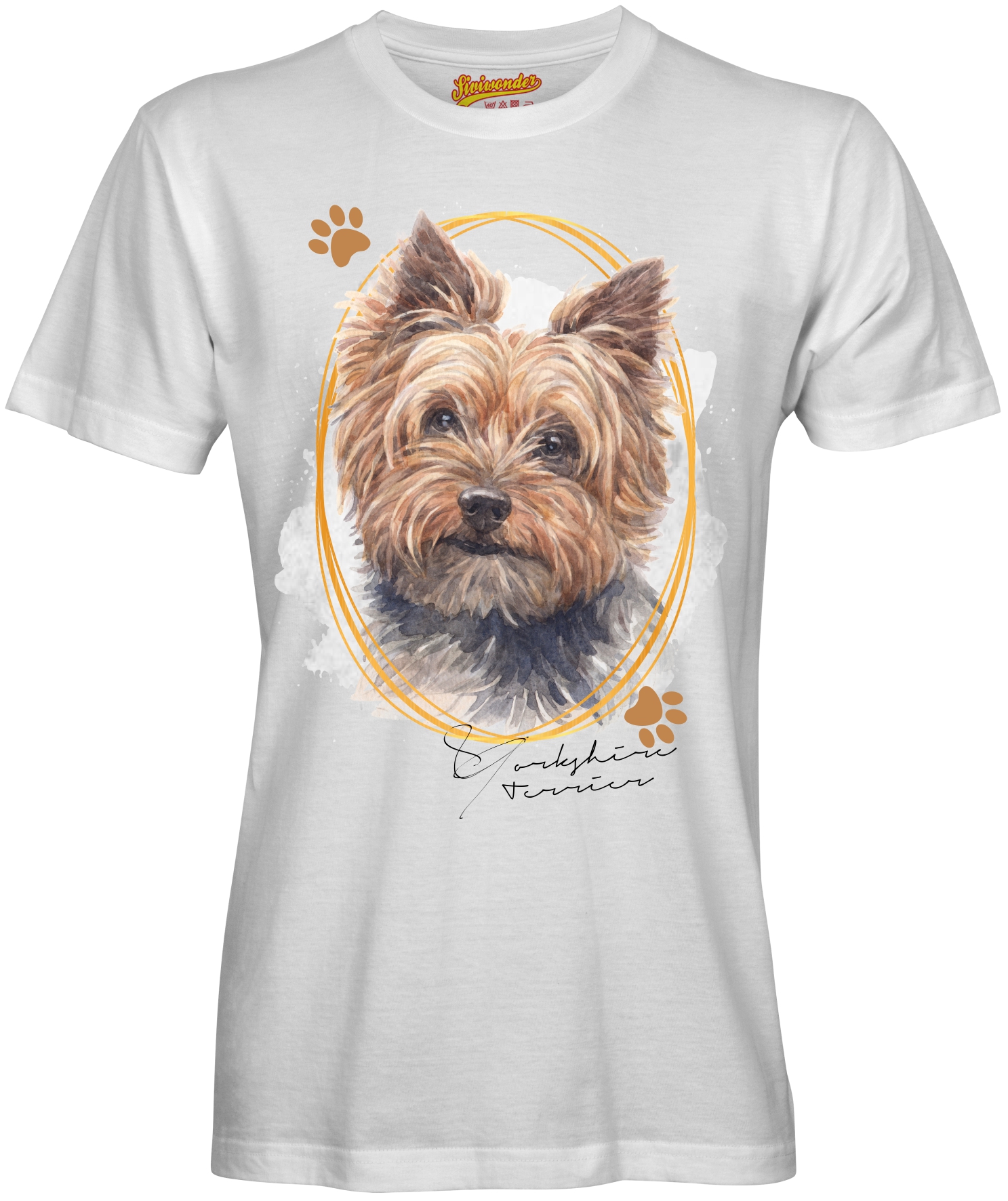 Unisex T-Shirt YORKSHIRE TERRIER Signature Dogs by Siviwonder