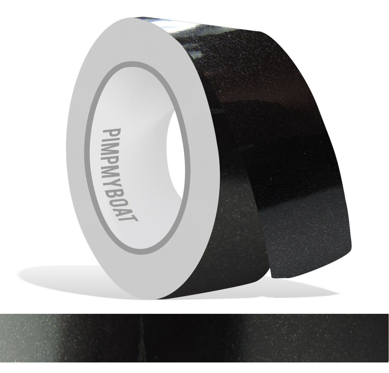 Zierstreifen schwarz - black noir RAL9017 metallic in in 10 m Länge für Auto Boot Klebeband Dekorstreifen Tuningstreifen Autofolie Siviwonder