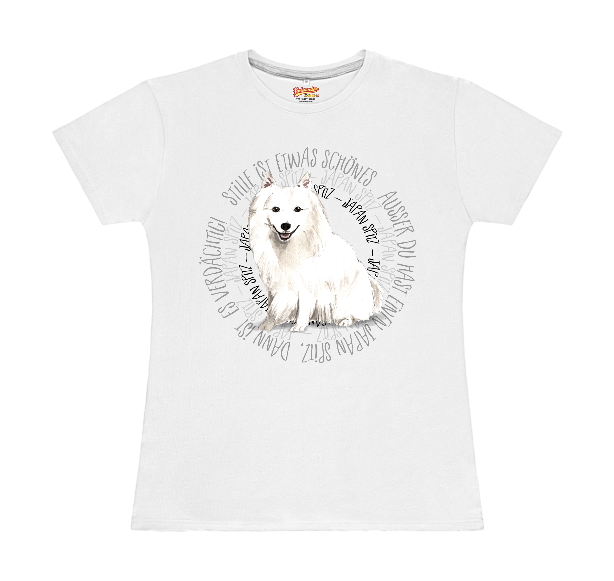 JAPAN SPITZ DAMEN T-SHIRT CIRCLE Watercolor by SIVIWONDER