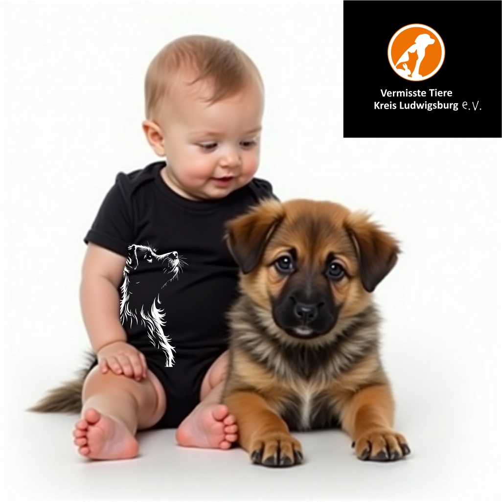 Vermisste Tiere Kreis Ludwigsburg T- Shirt Baby Body