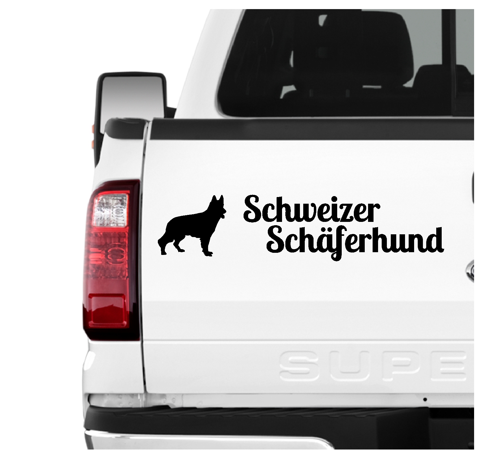 Schweizer Schäferhund weißer Berger Blanc Suisse 3er Set  AUTOAUFKLEBER Aufkleber Hunde Hundemotiv by SIVIWONDER