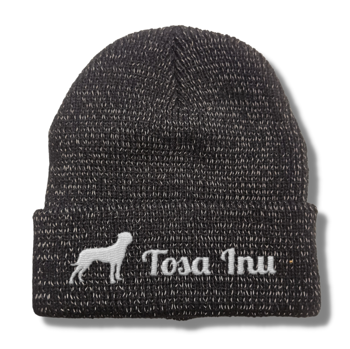 Tosa Inu reflektierende Mütze Stickerei Hund Winter Strickmütze reflex Beanie warm kalt