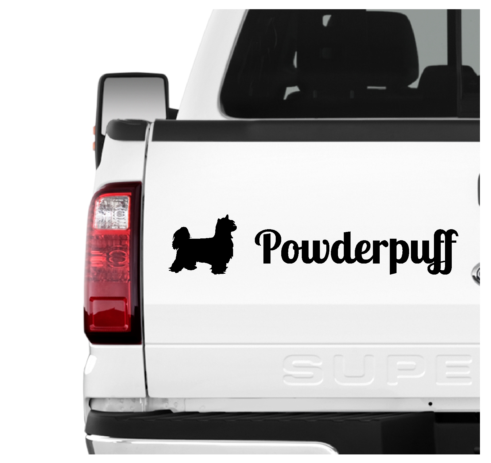 Powder Puff Powderpuff Chinese Crested Chinesischer Schopfhund Dog 3er Set  AUTOAUFKLEBER Aufkleber Hunde Hundemotiv by SIVIWONDER