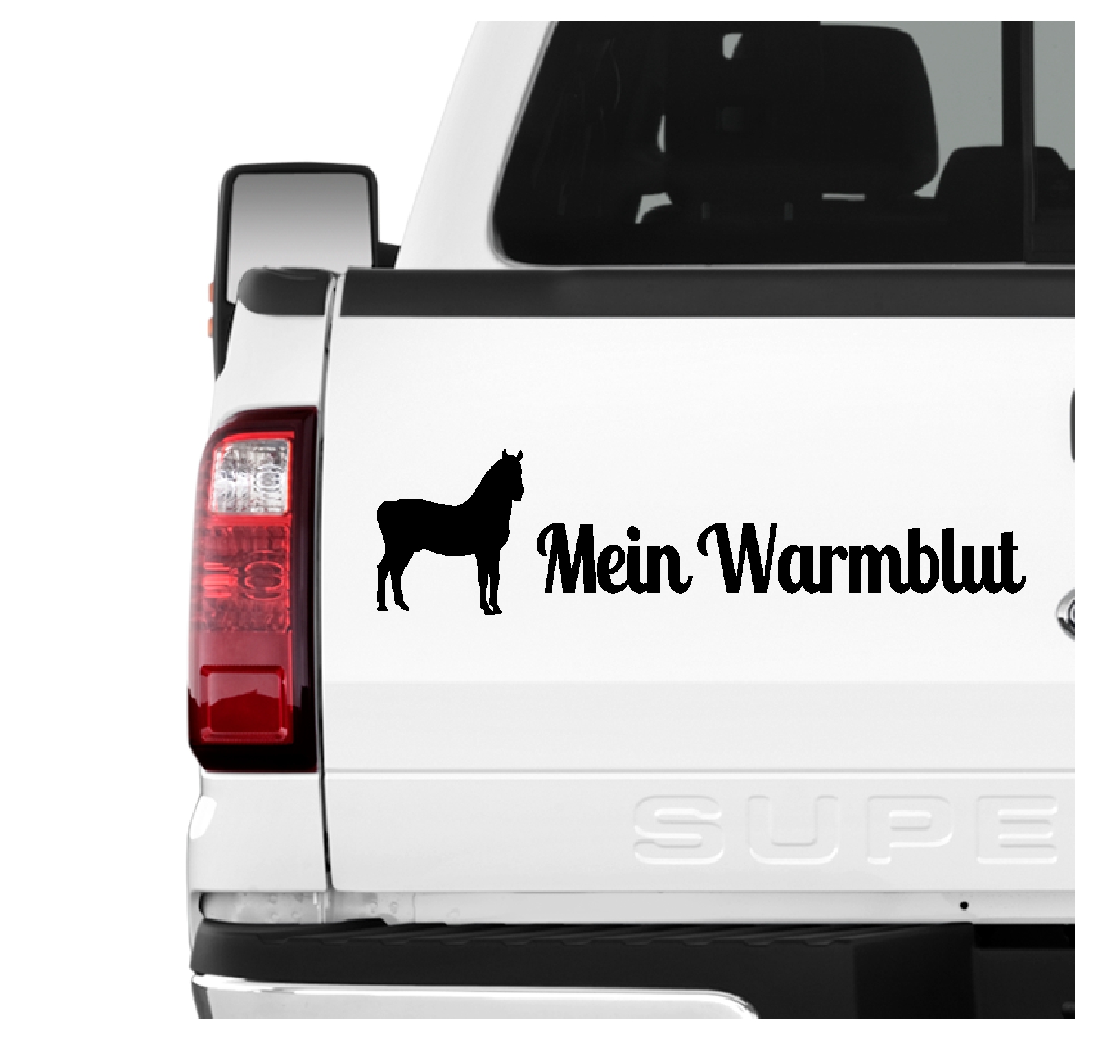 Mein Warmblut Sportpferd Pferdesport Freizeit Reiten Familienpferd Springreiten Dressur Aufkleber 3er Set Pferdeaufkleber Pferd reiten Auto Folie by SIVIWONDER
