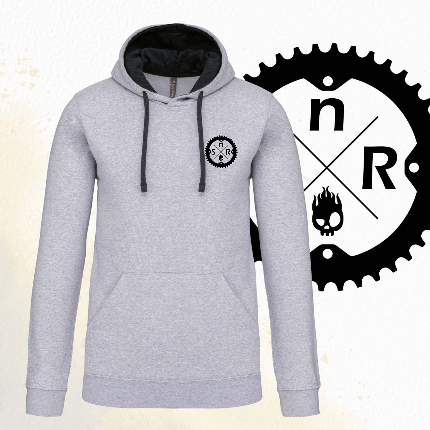 Shape and Ride Hoodie Kapuzenpullover Männer Unisex oxford grey