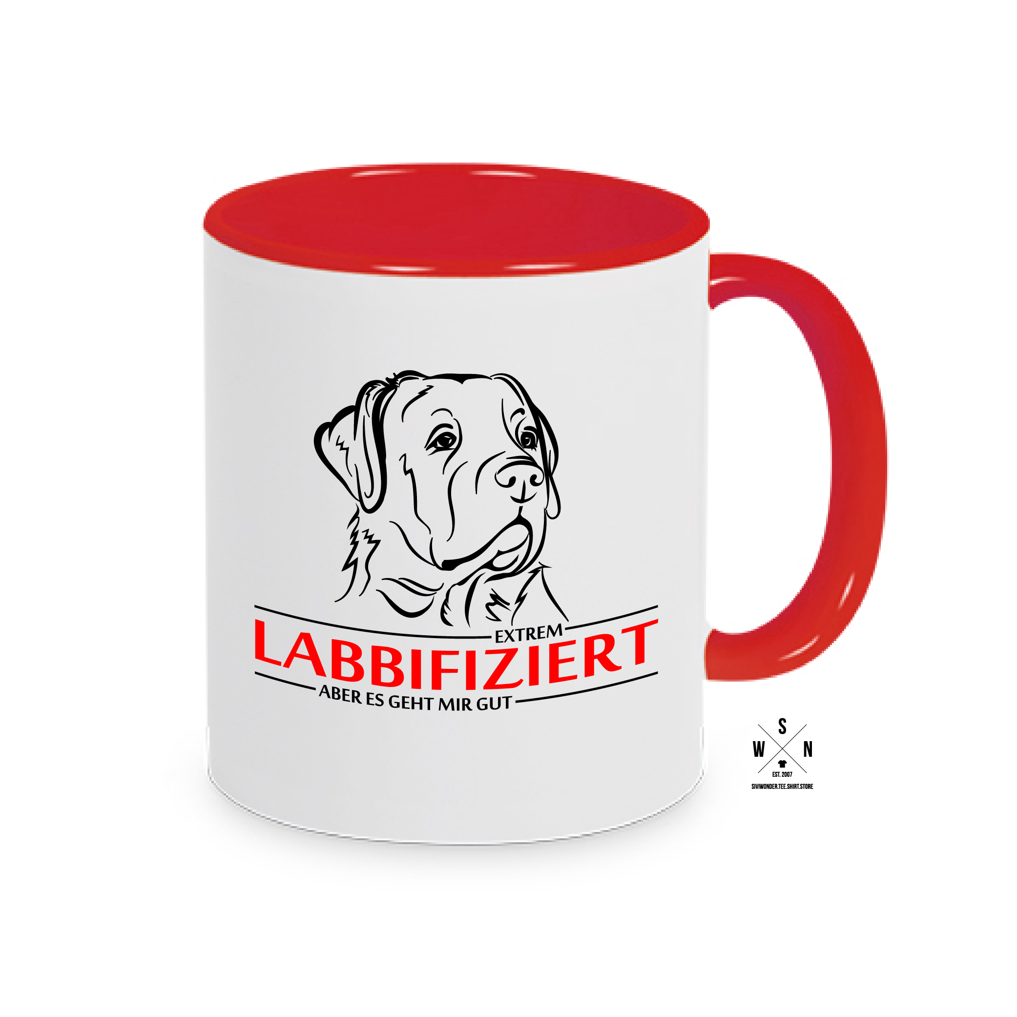 Tasse Kaffebecher INFIZIERT LABRADOR LABBIFIZIERT