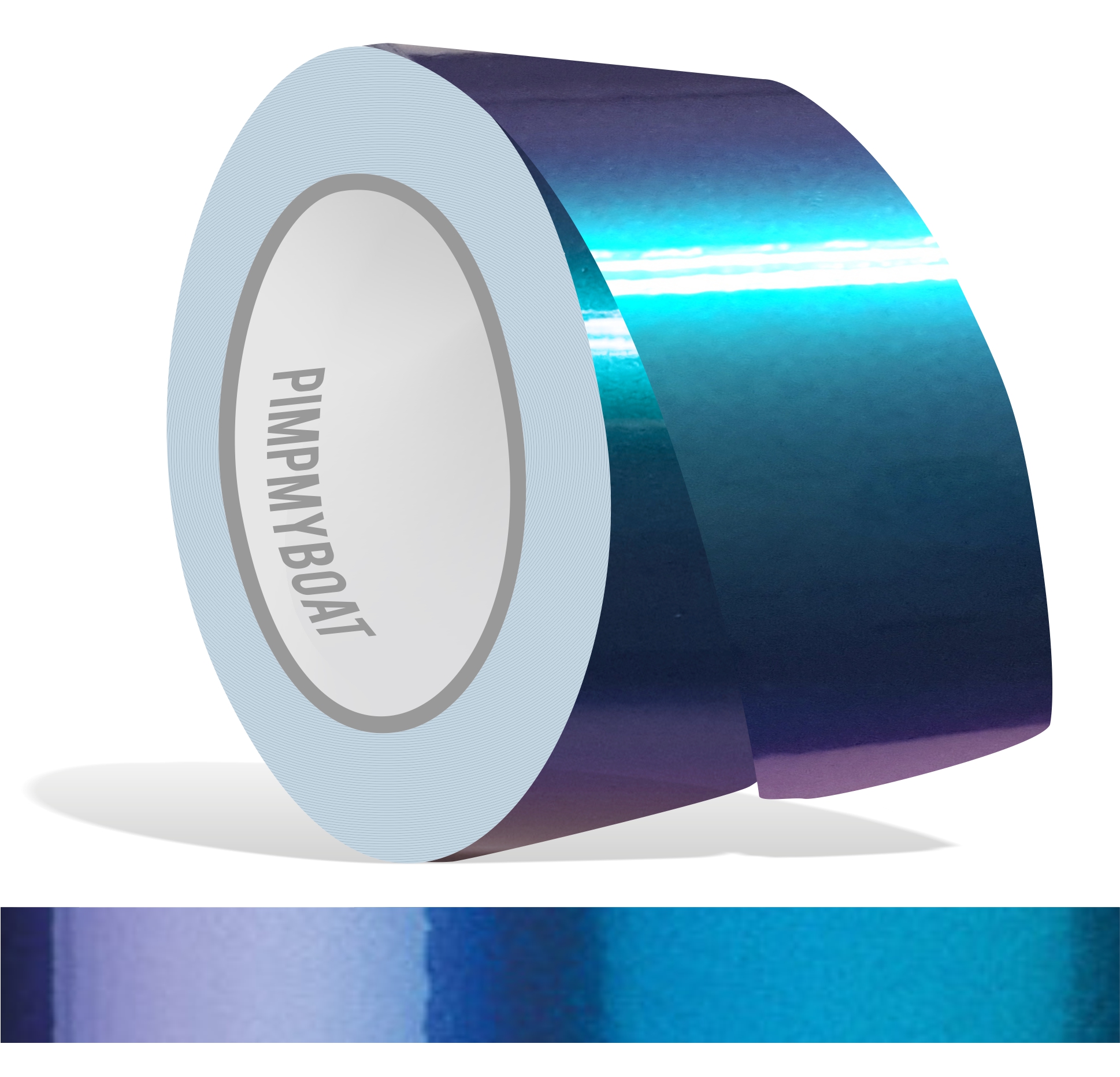 Zierstreifen Shift Effect Marine blau violett Flip Flop  in in 10 m Länge für Auto Boot Klebeband Dekorstreifen Tuningstreifen Autofolie Siviwonder