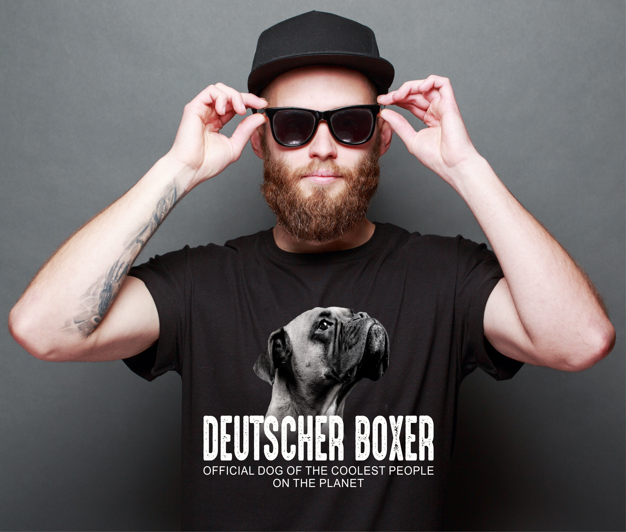 Deutscher Boxer Hund Dog cool Leute lustig Shirt T-Shirt Hundemotiv Siviwonder