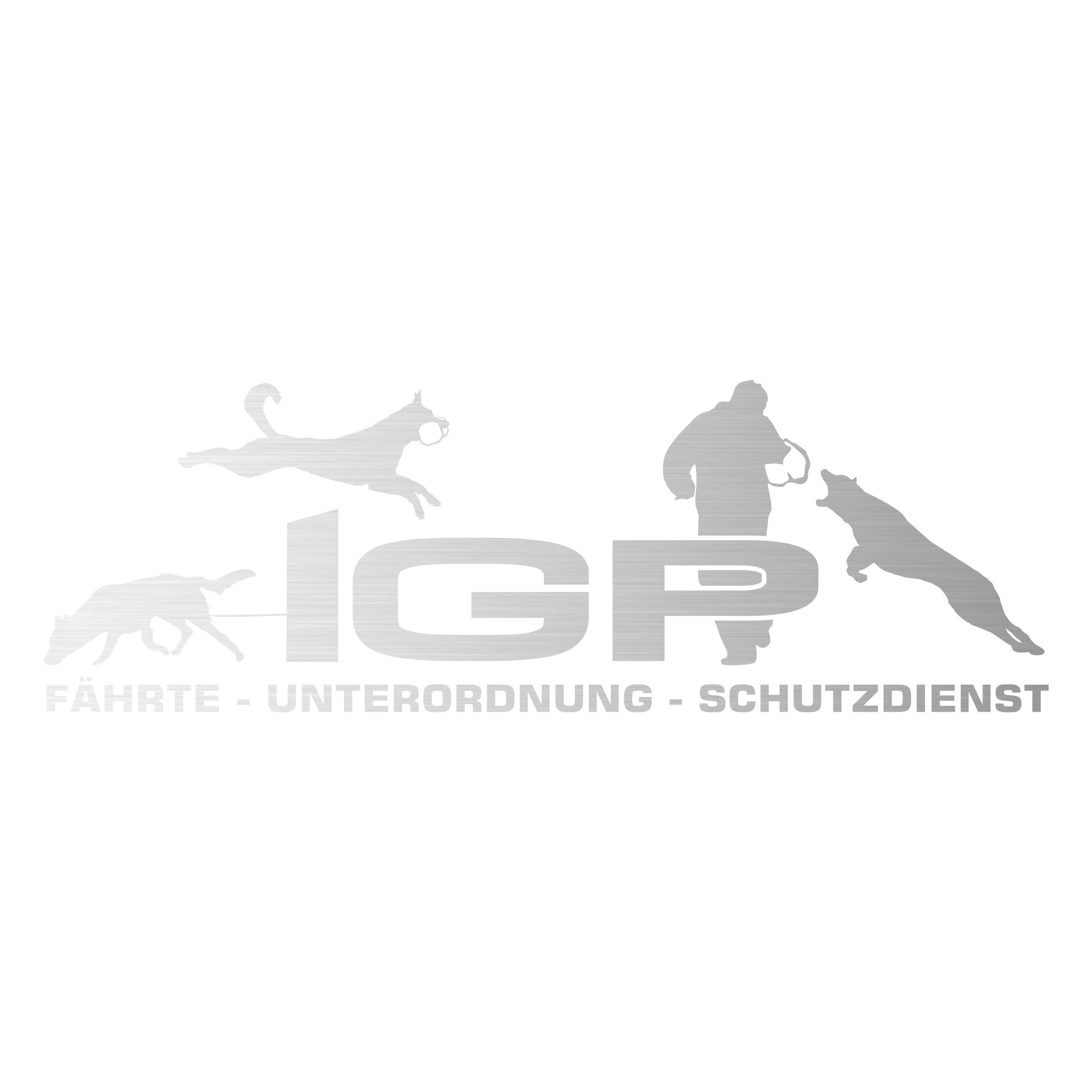 Aufkleber Hundemotiv Rasse IGP IPO Begleithund Prüfung Internationale Prüfungsordnung Gebrauchshudeprüfung Fährte Schutzdienst U