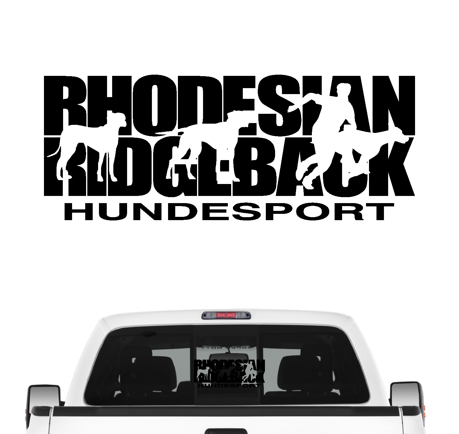 Rhodesian Ridgeback Hundesport Auto Aufkleber Hund Folie RR Löwenhund African