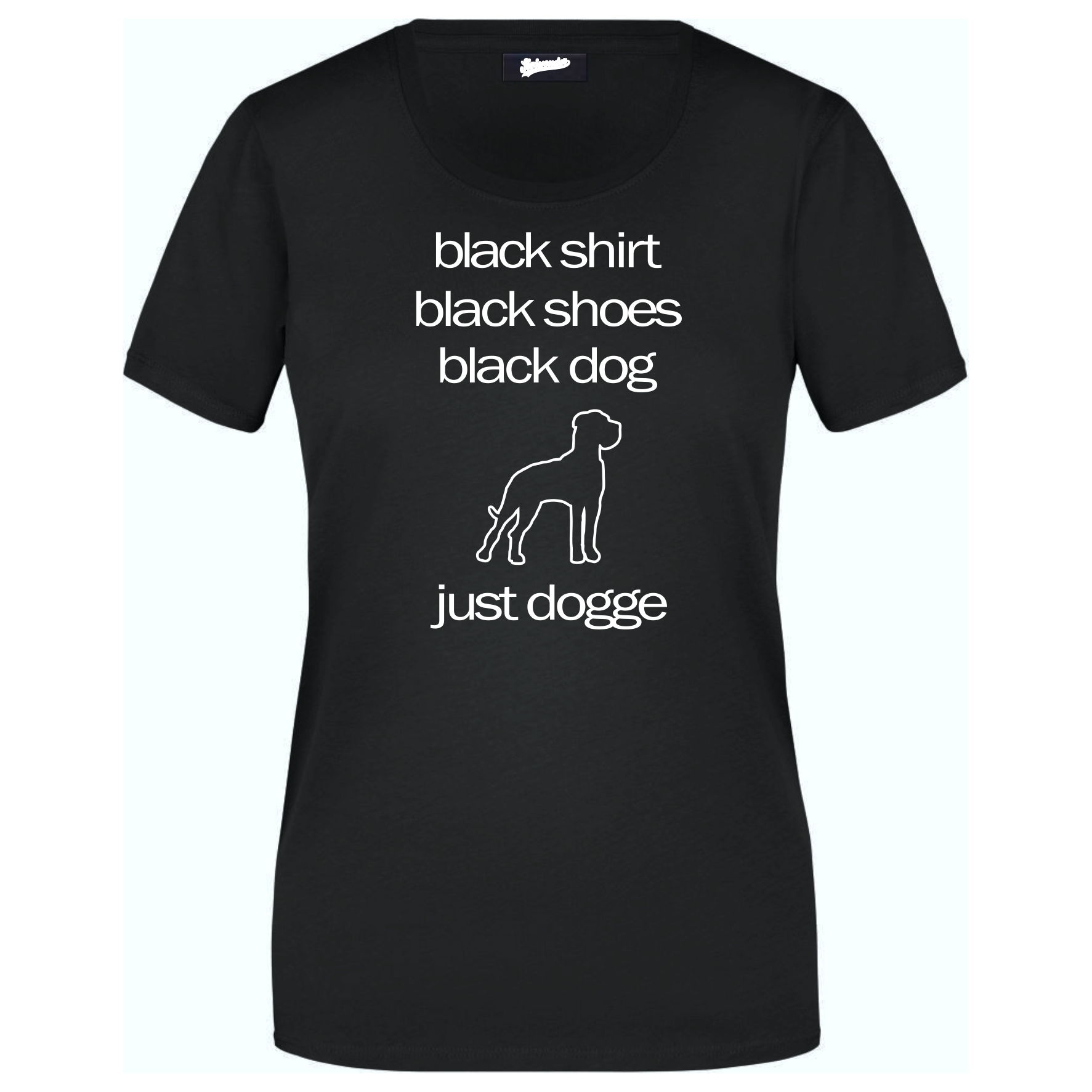Dogge Black Dog Unisex T-Shirt Hundemotiv deutsche Great Dane Grand Danois