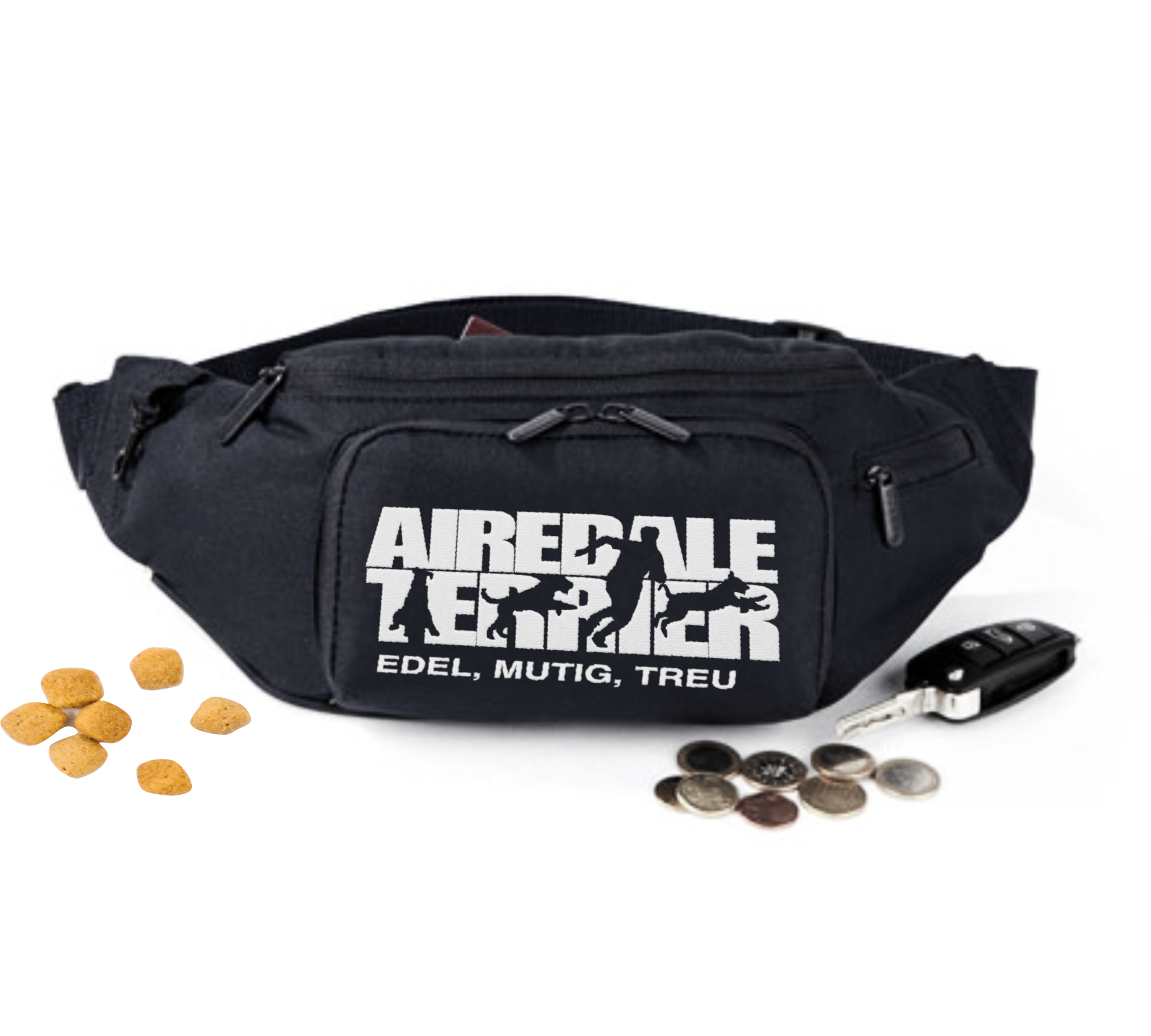 Airedale Terrier Hundesport Gürteltasche Bauchtasche Hund Stickerei