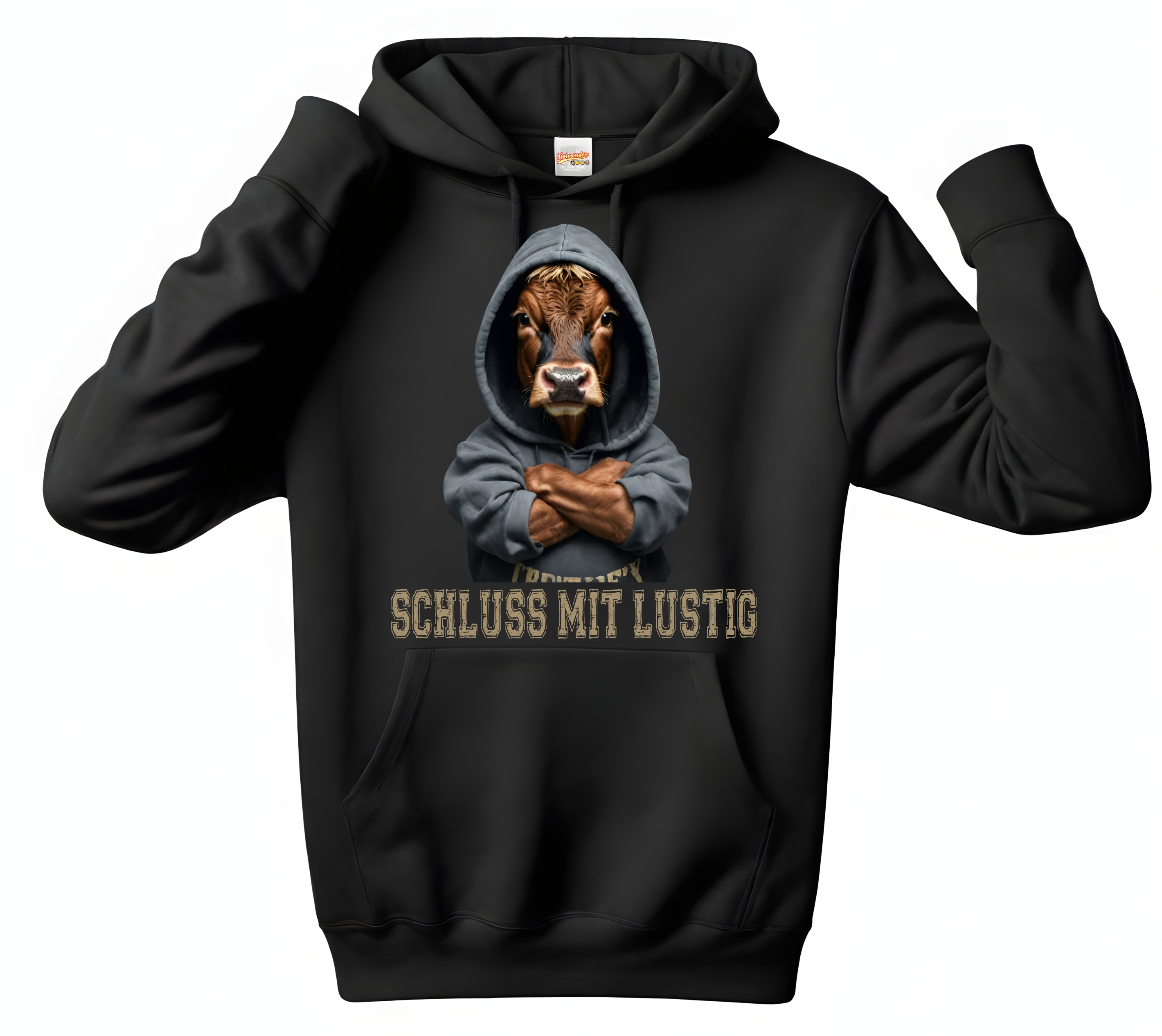 Kuh Bauern Protest No.2 Hoodie Unisex Sweatshirt Sprüche Schluss lustig Cow Landwirt