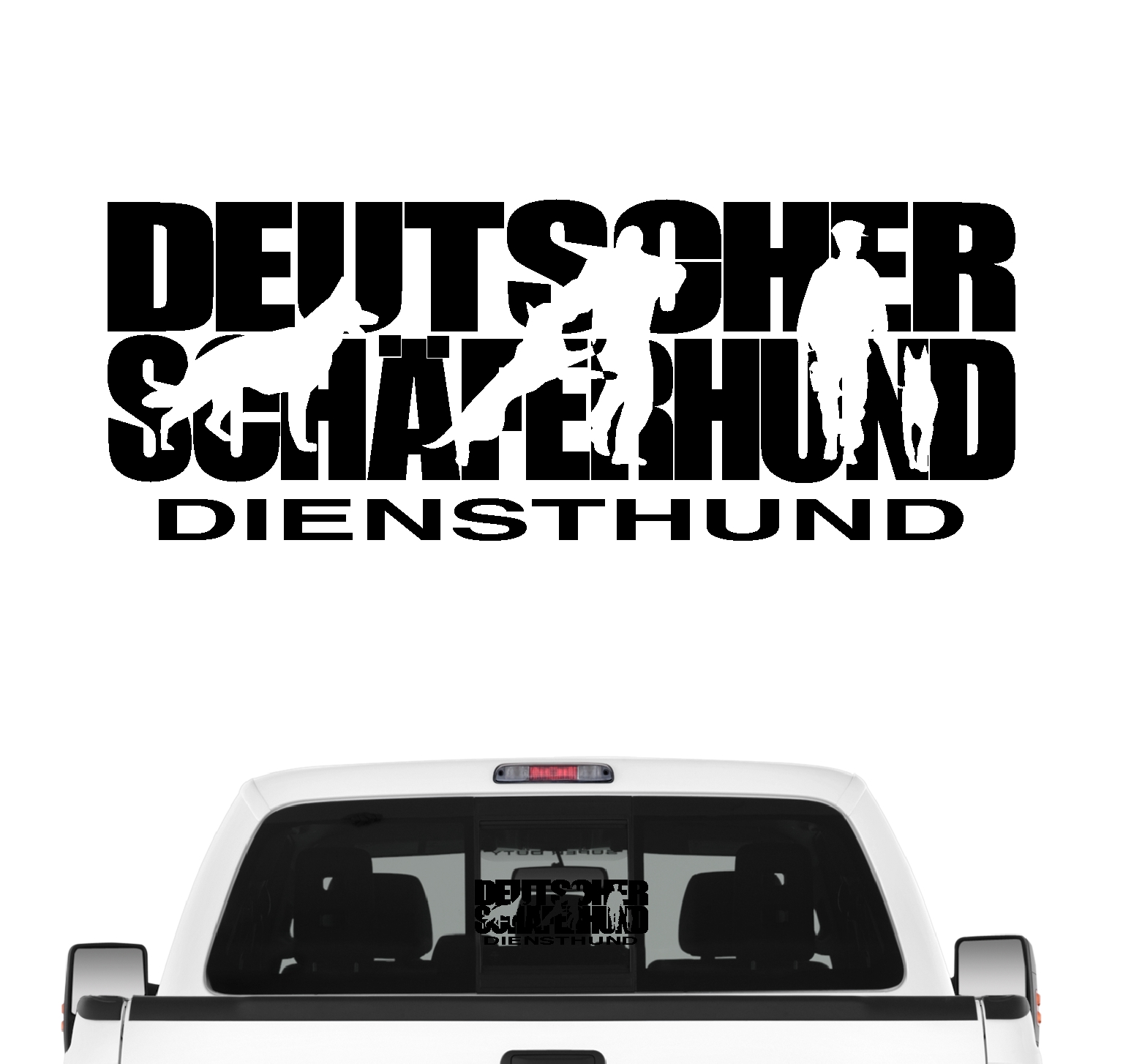 Deutscher Schäferhund Hundesport Autoaufkleber Hund Folie Aufkleber Diensthund
