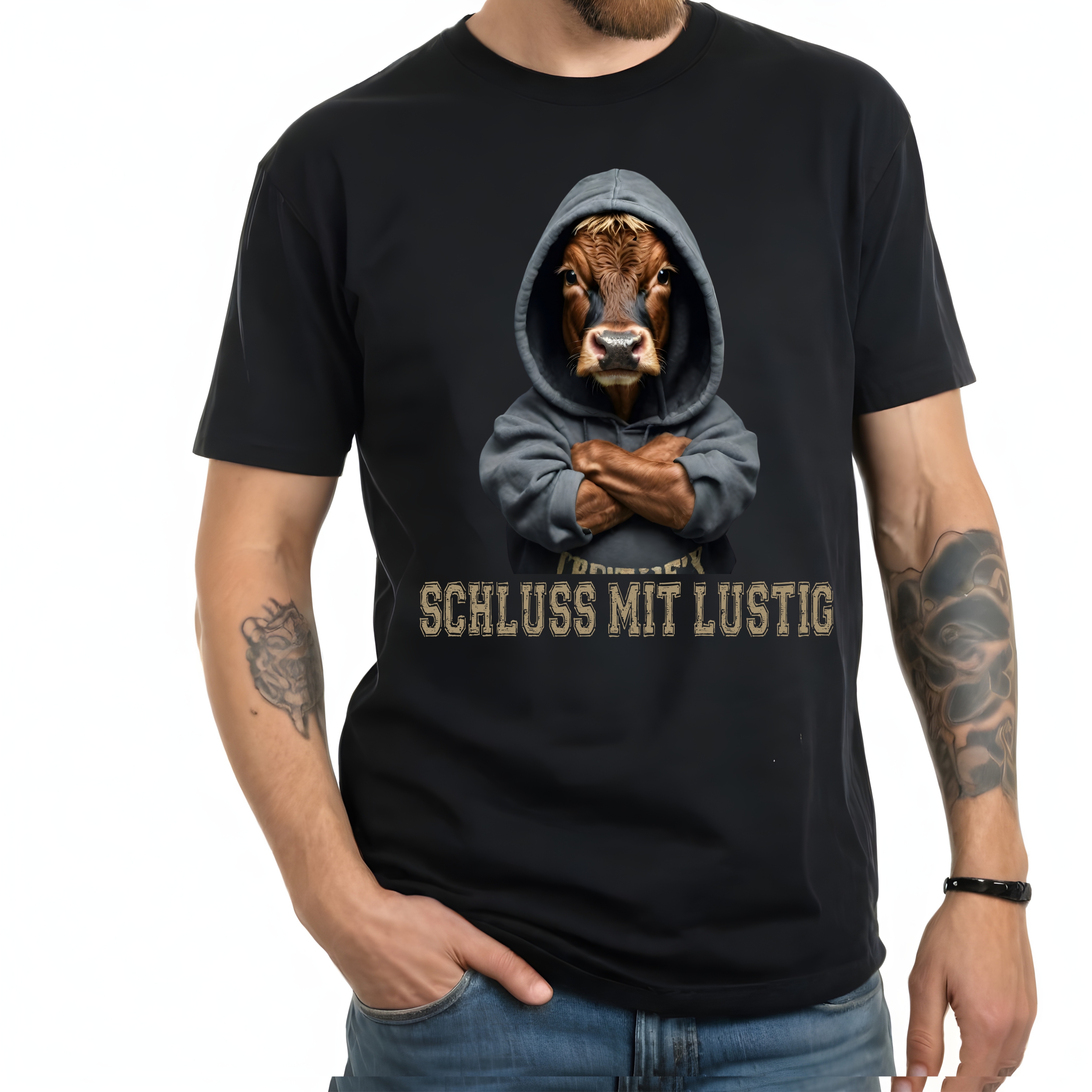 Kuh Bauern Protest No.2 Shirt Unisex T-Shirt Sprüche Schluss lustig Cow Landwirt