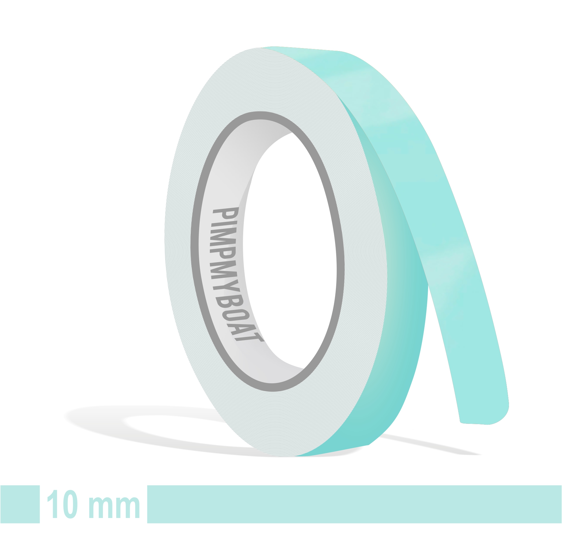 Zierstreifen blau 10mm pastelltürkis lichtgrün hellblau in in 10 m Länge für Auto Boot Klebeband Dekorstreifen Tuningstreifen Autofolie Siviwonder