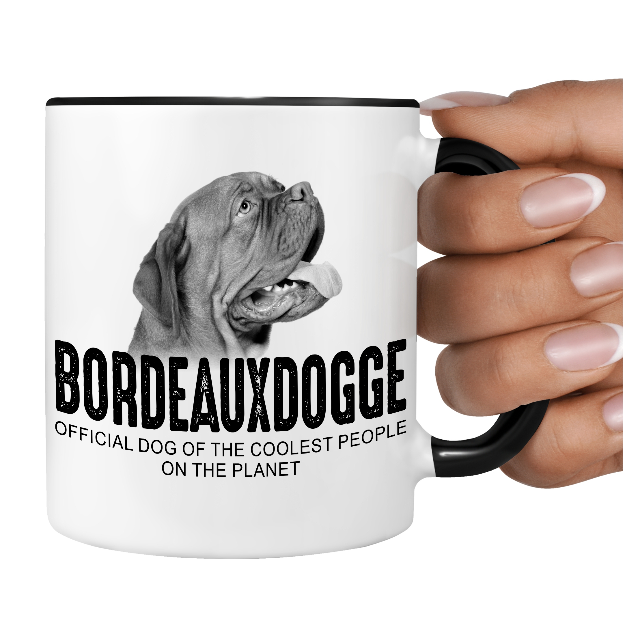 Bordeauxdogge Bordeaux Dogge Dogue de Bordeaux Mastiff Bordeauxdog Dog cool Leute lustig Dog Tasse Kaffeetasse Kaffeebecher happy Design by Siviwonder