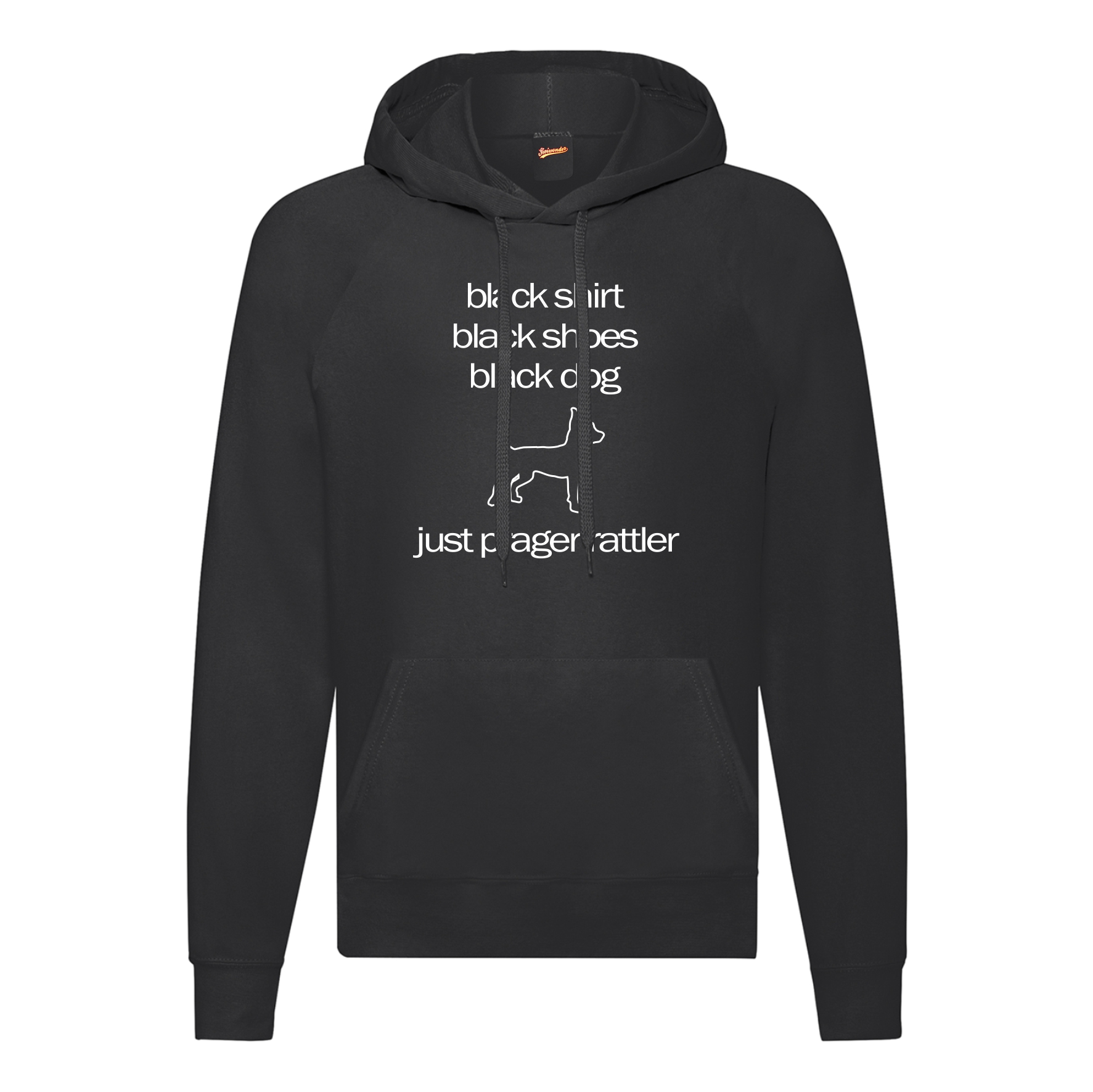 Sweatshirt Pudel Black Dogs Hund Hundemotiv Pullover Prague Ratter