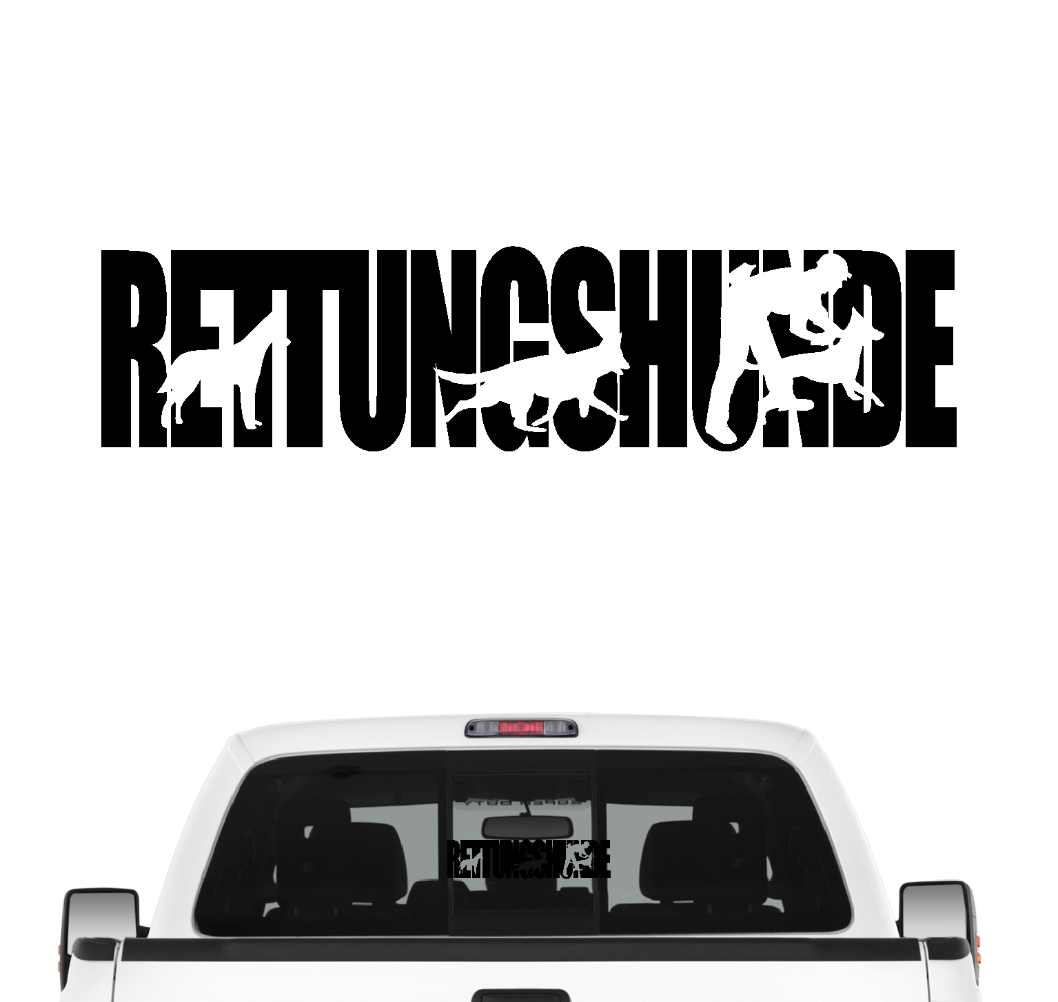 Rettungshunde Hundesport Auto Aufkleber Hund Folie Mantrailing Suchhunde