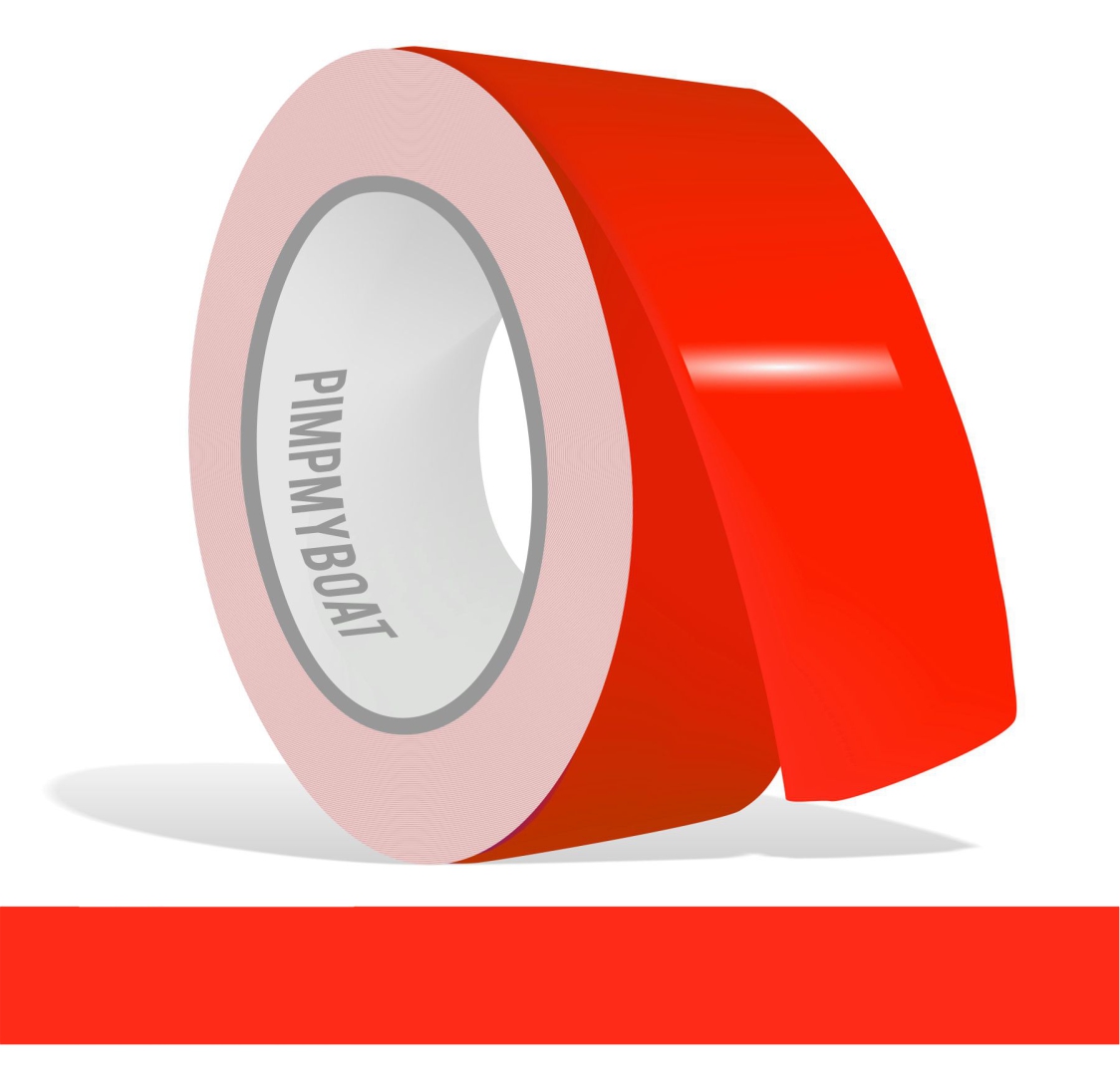 Zierstreifen neon rot - neonrot  fluor in in 10 m Länge für Auto Boot Klebeband Dekorstreifen Tuningstreifen Autofolie Siviwonder