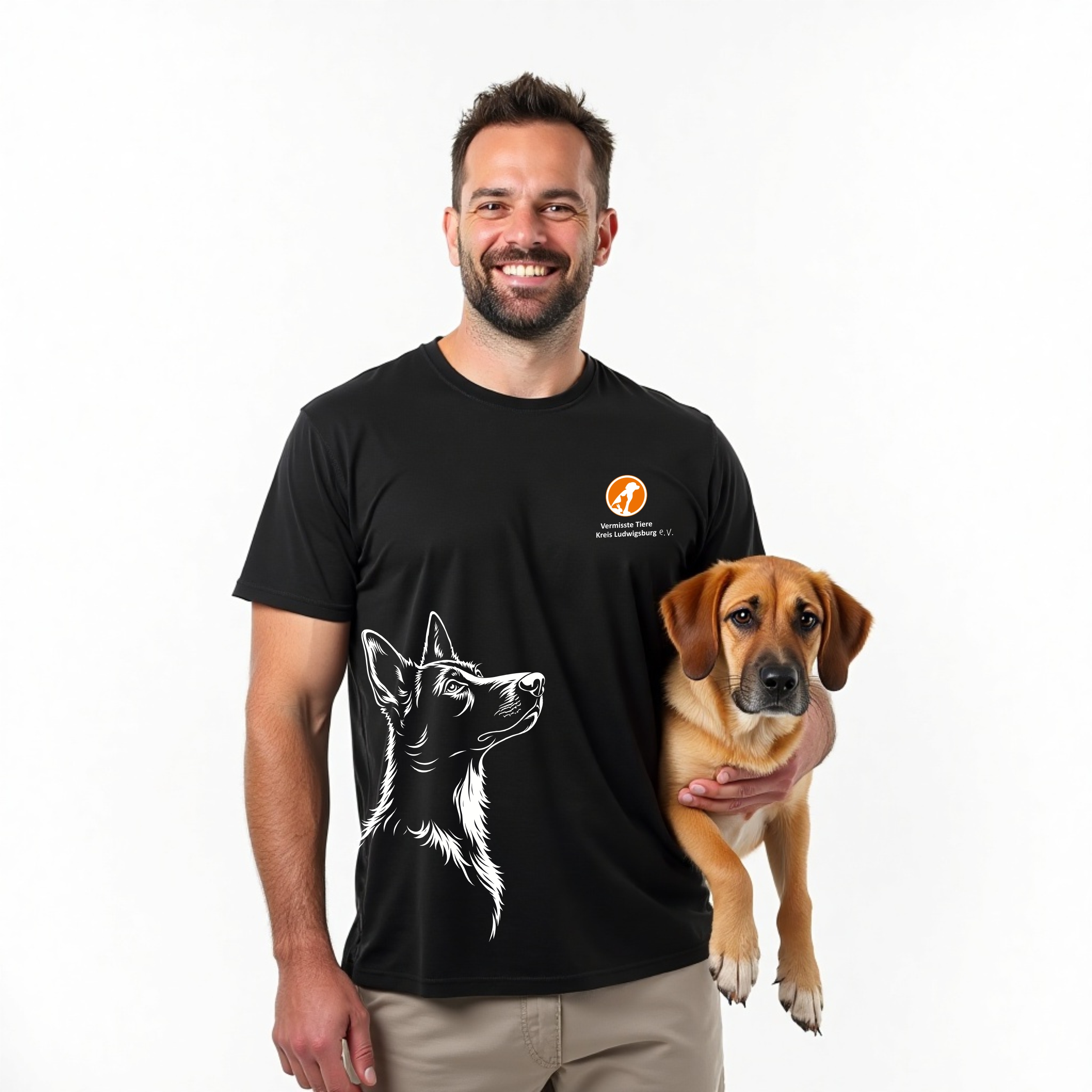 Vermisste Tiere Kreis Ludwigsburg T- Shirt Männer Unisex