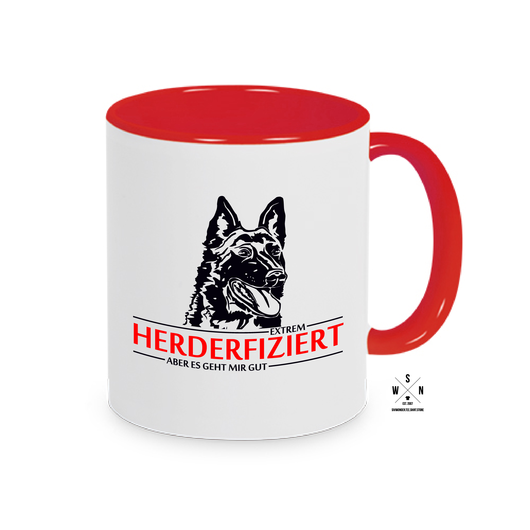 Tasse Kaffebecher INFIZIERT HOLLANDSE HERDER HERDERFIZIERT