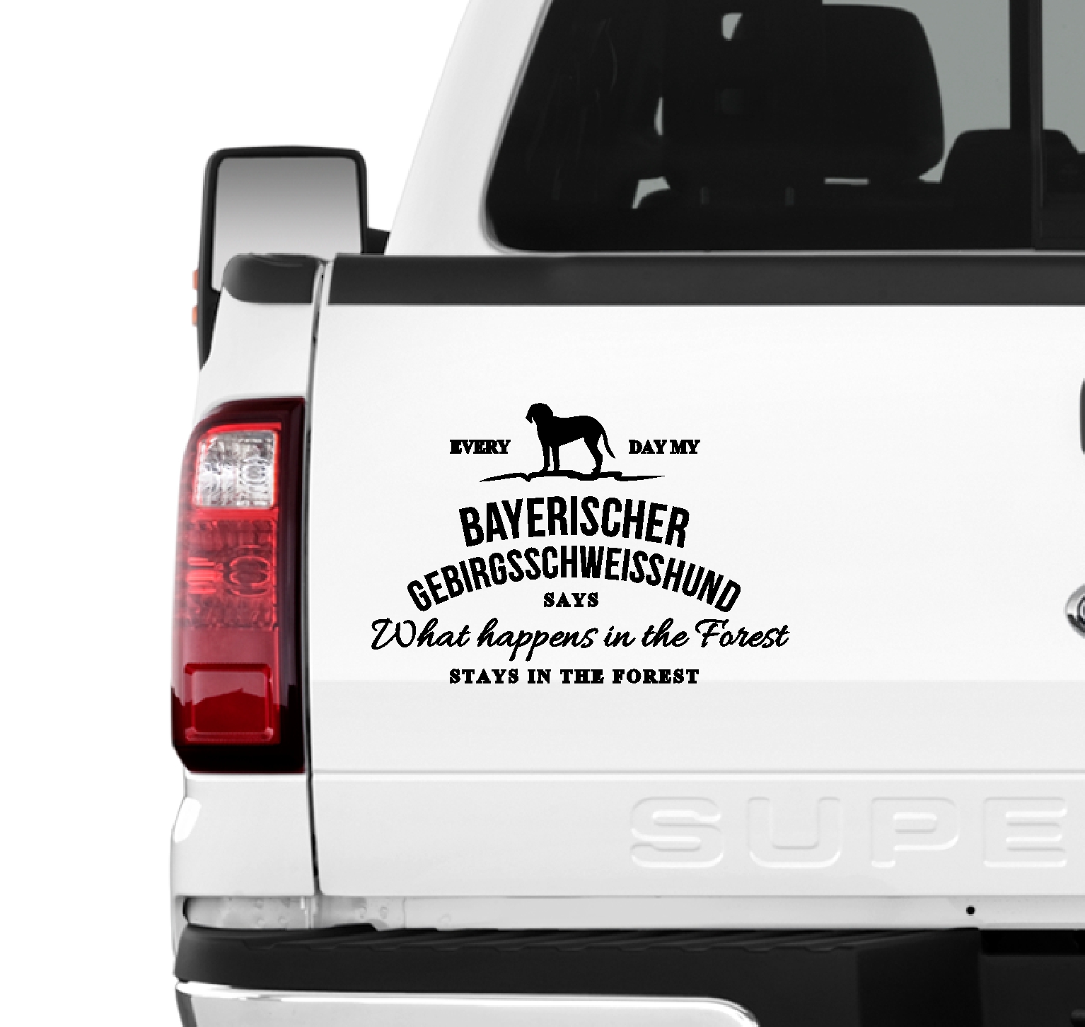 Bayerischer Gebirgsschweißhund Aufkleber Vintage Hundeaufkleber BGS