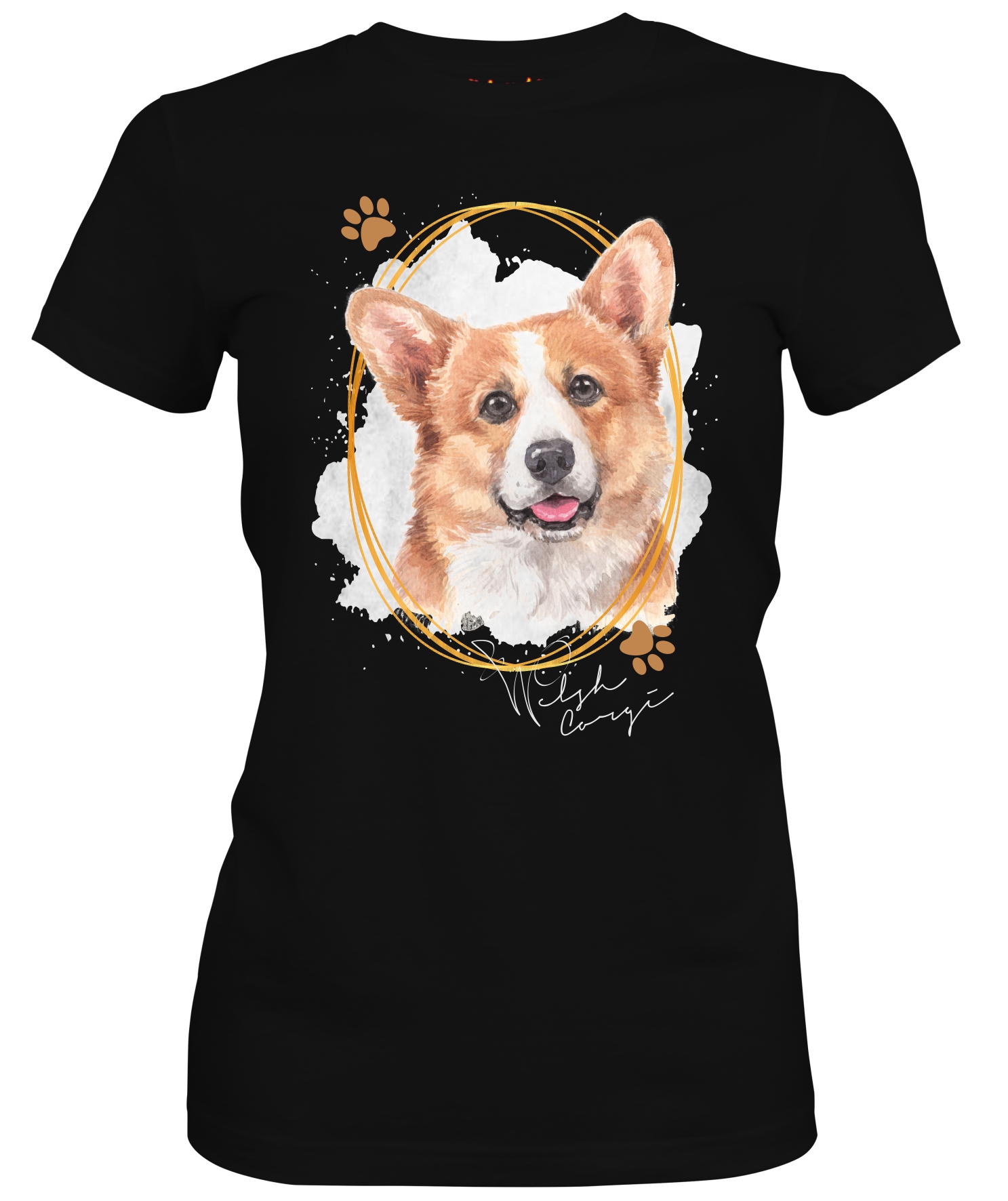 Damen Shirt WELSH CORGI Signature Dogs Motiv by SIVIWONDER