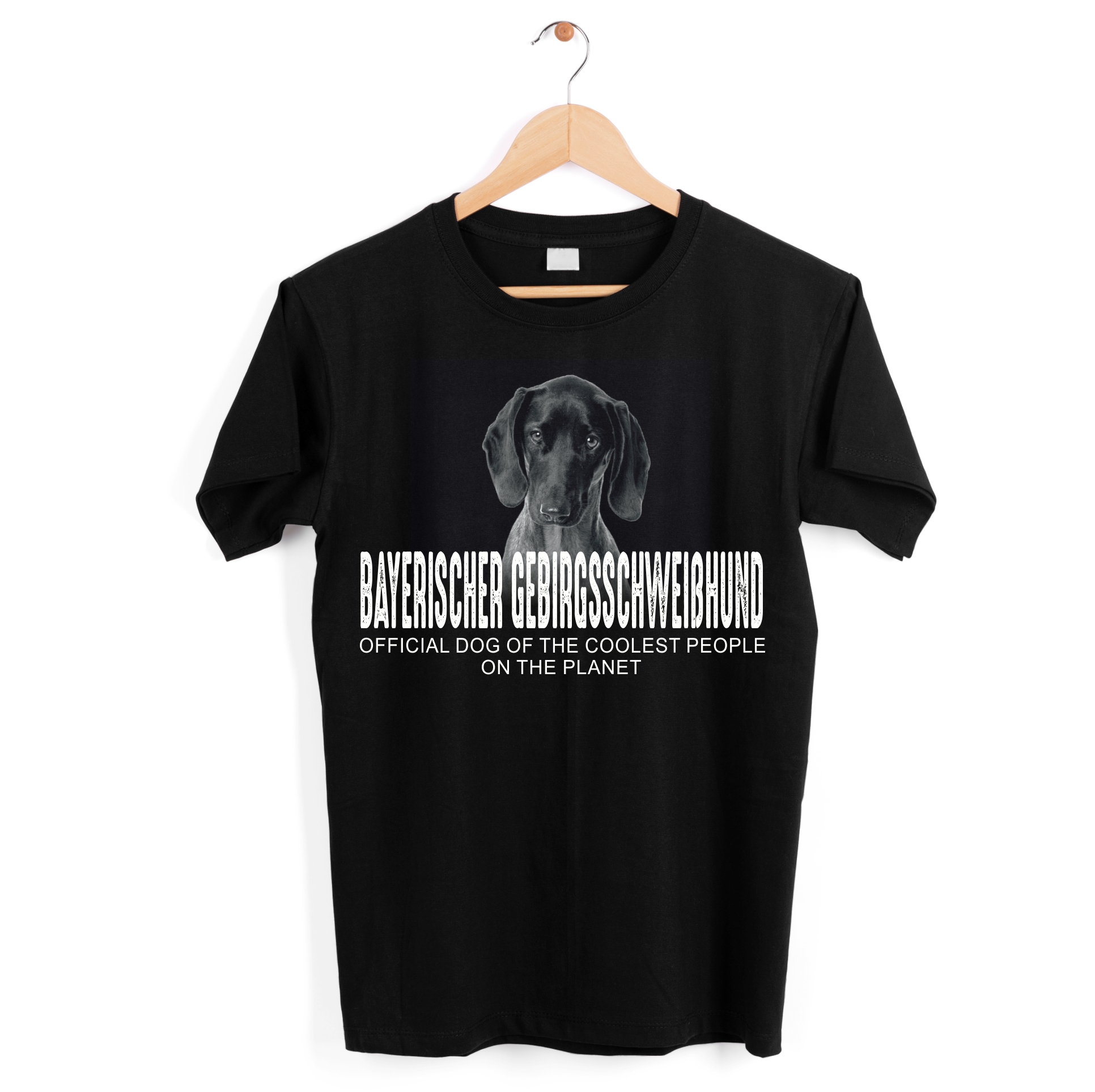 Unisex Shirt Bayerischer Gebirgsschweißhund BGS Official Dog cool Leute lustig Hundemotiv T-Shirt