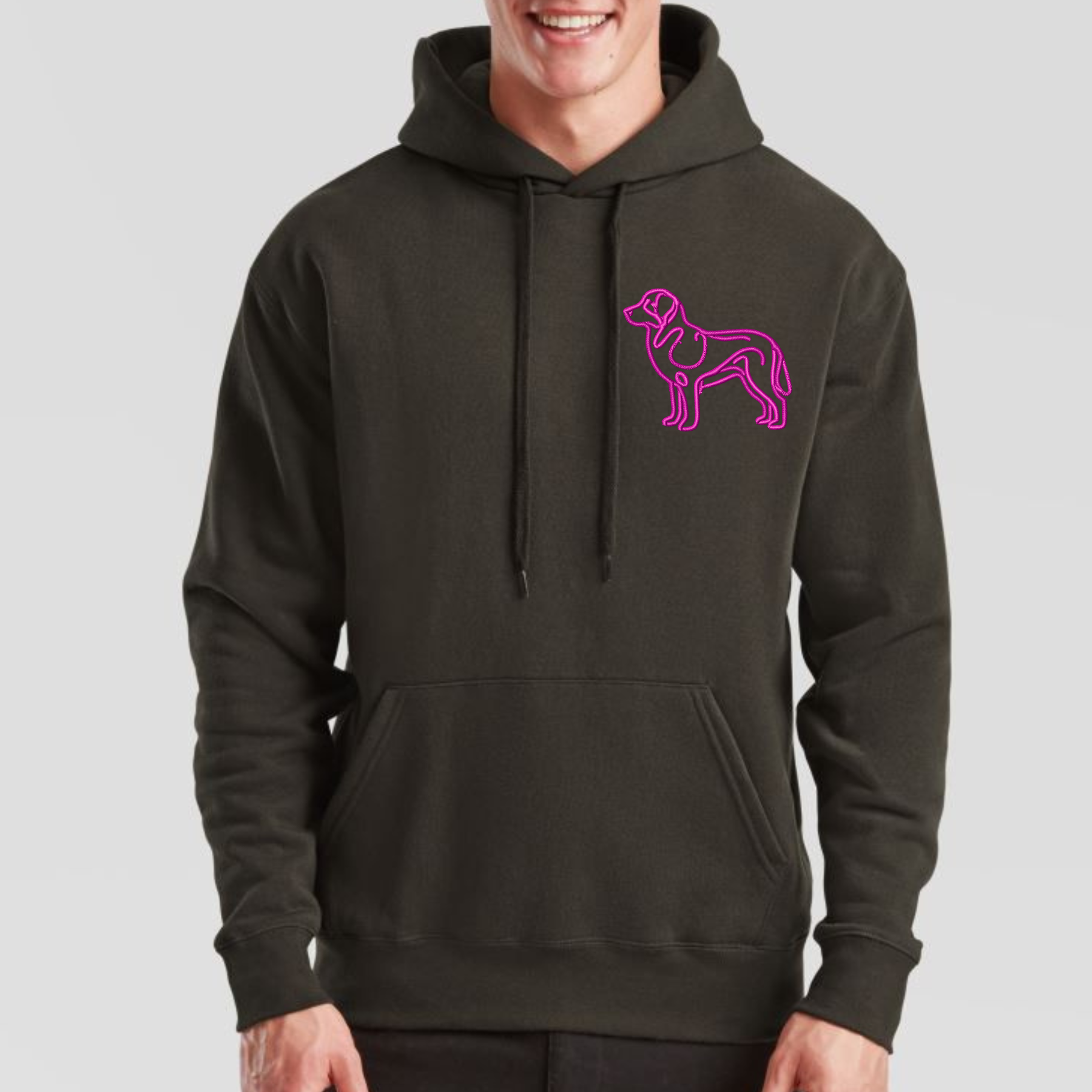 Hoodie Appenzeller Sennenhund gestickt Hund wählbare Stickerei kuschelig Stickerei personalisiert