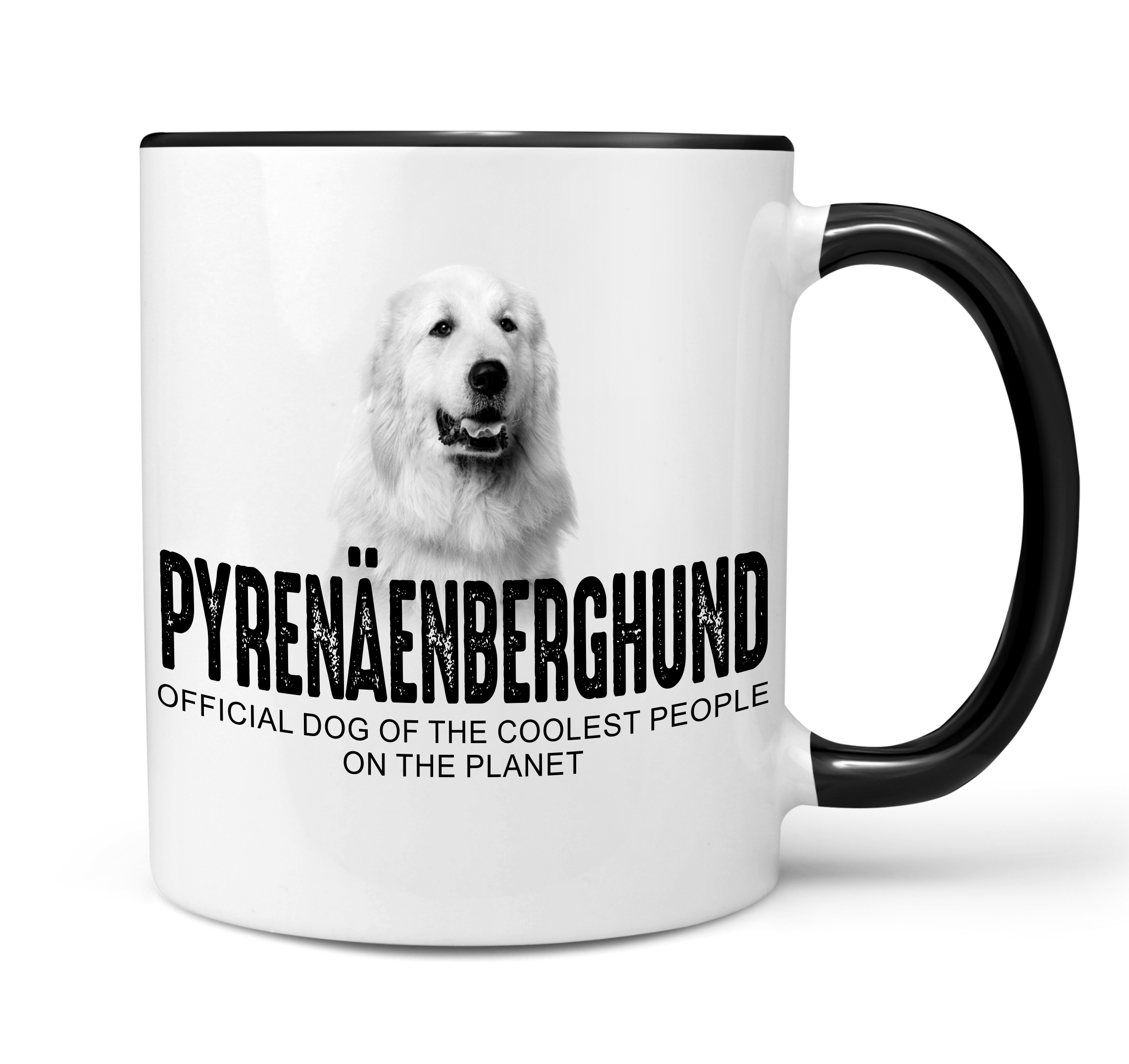 Pyrenäenberghund Patou Chien de Montagne des Pyrénées Dog Tasse Kaffeetasse Kaffeebecher happy Design by Siviwonder