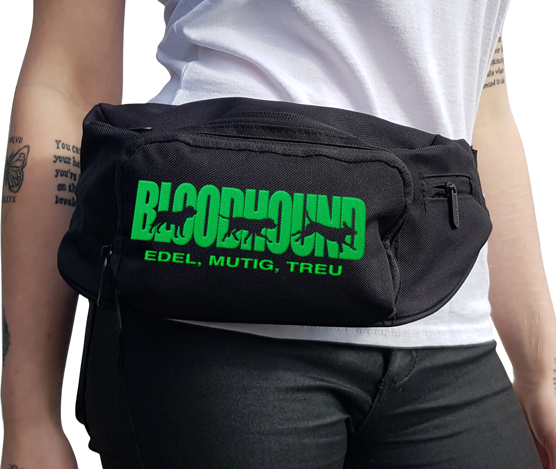 Bloodhound Dog Hundesport Gürteltasche Bauchtasche Hund Stickerei