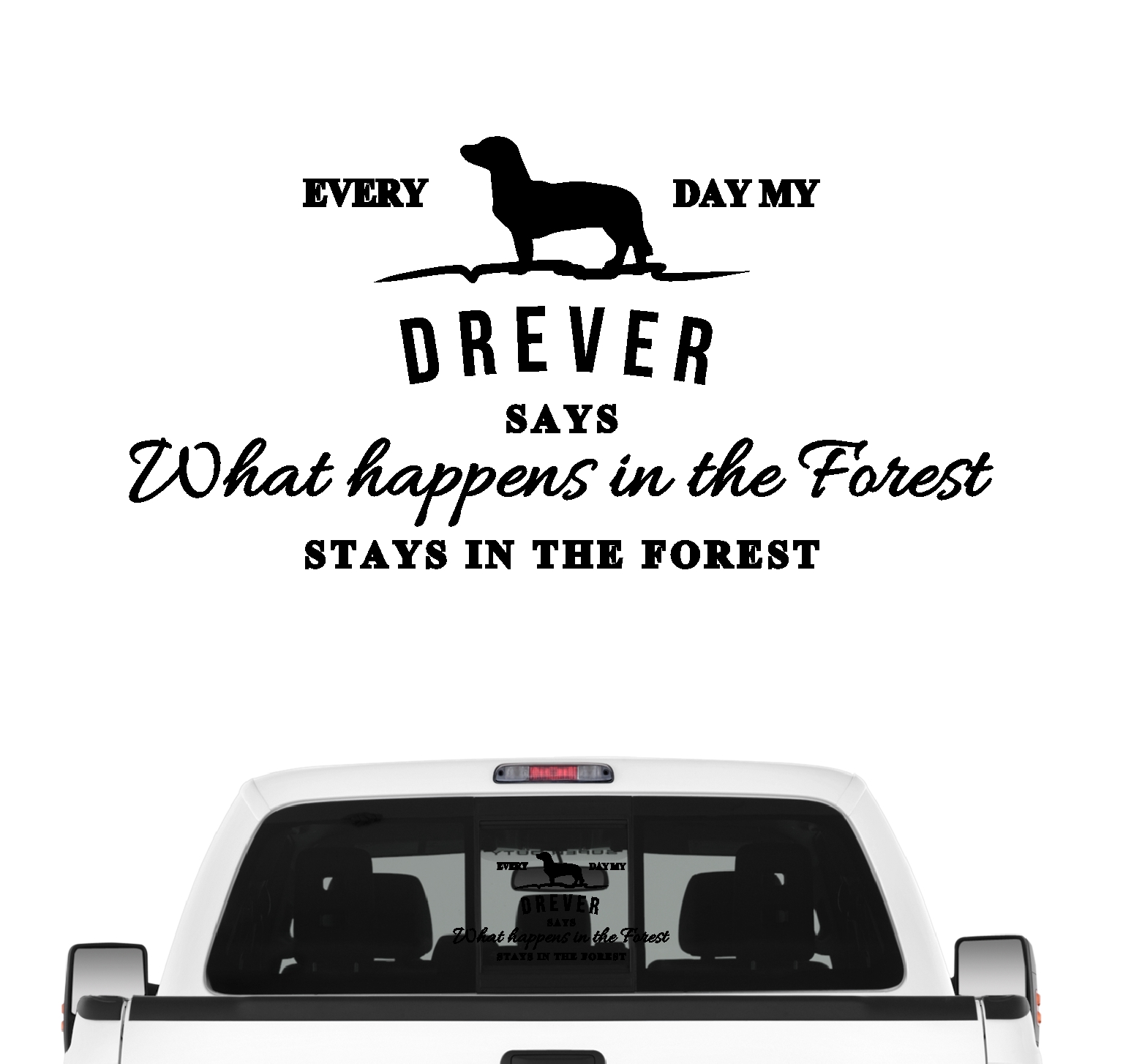 Drever Vintage Hundeaufkleber Hundemotiv Folie